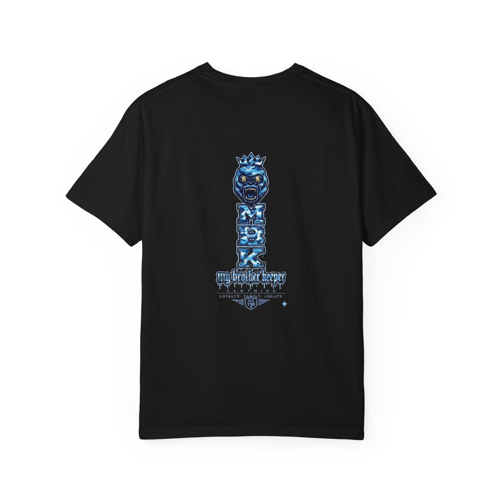 Gorilla King Graphic T‑Shirt — Bold Blue Streetwear Tee
