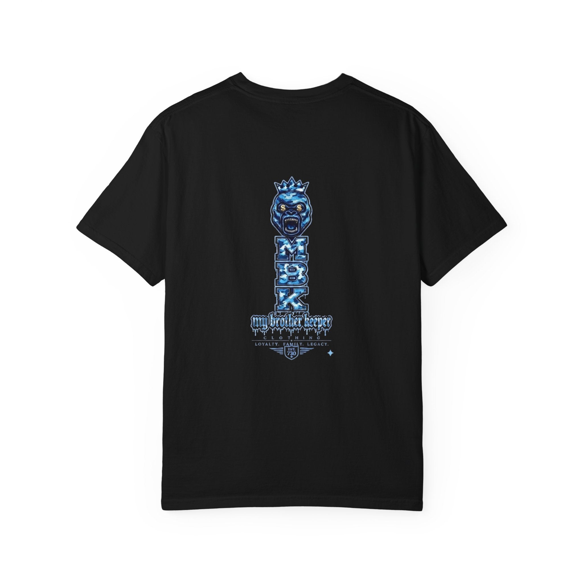 Gorilla King Graphic T‑Shirt — Bold Blue Streetwear Tee