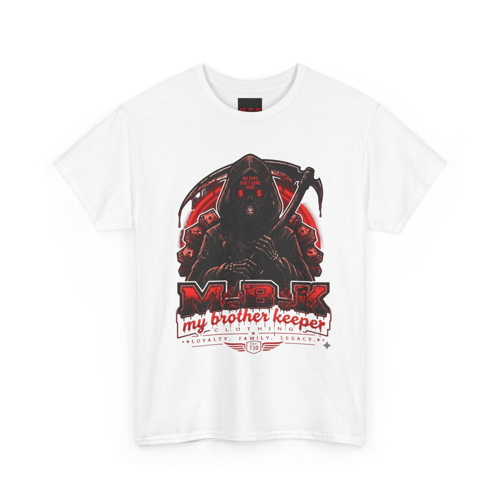 Graphic Tee — 'My Brother Keeper' Grim Reaper Streetwear T-Shirt