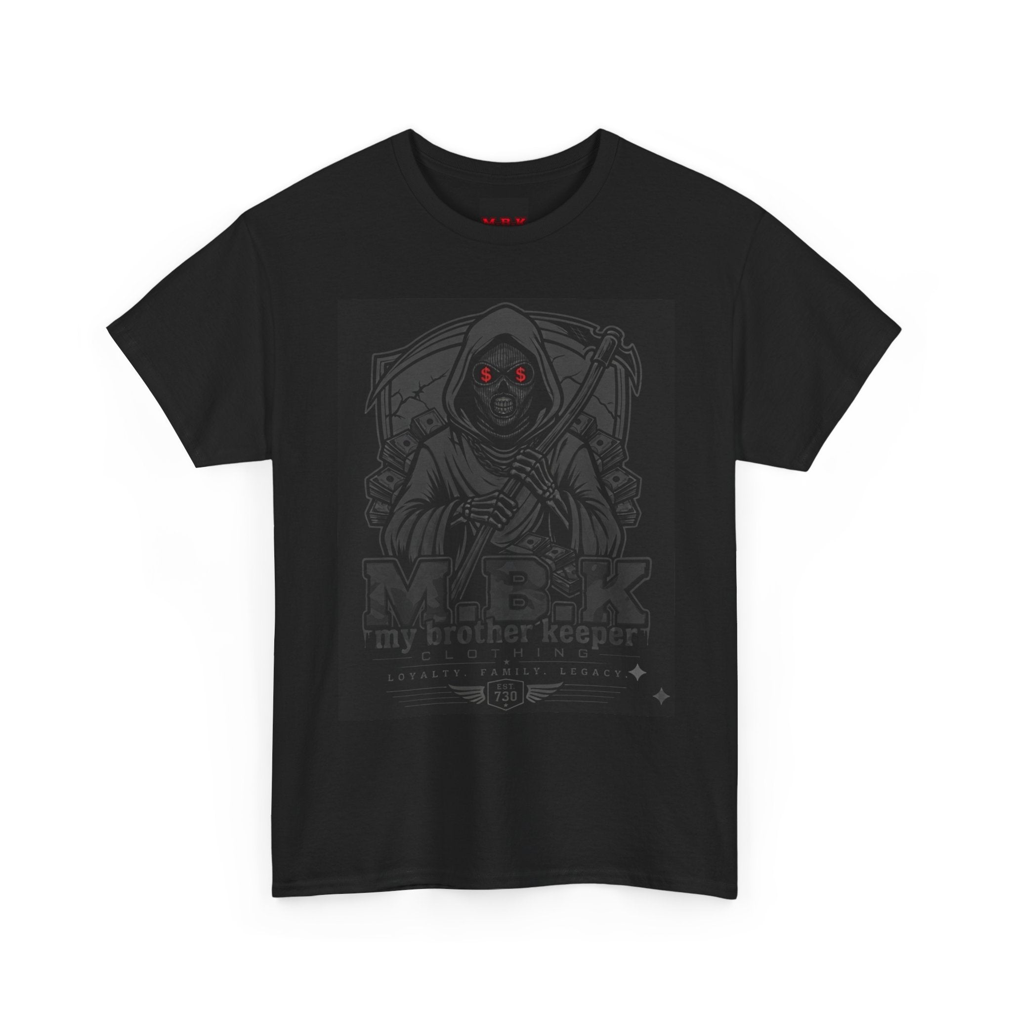Grim Reaper 'My Brother Reaper' Graphic Tee — Dark Gothic Skull T-Shirt