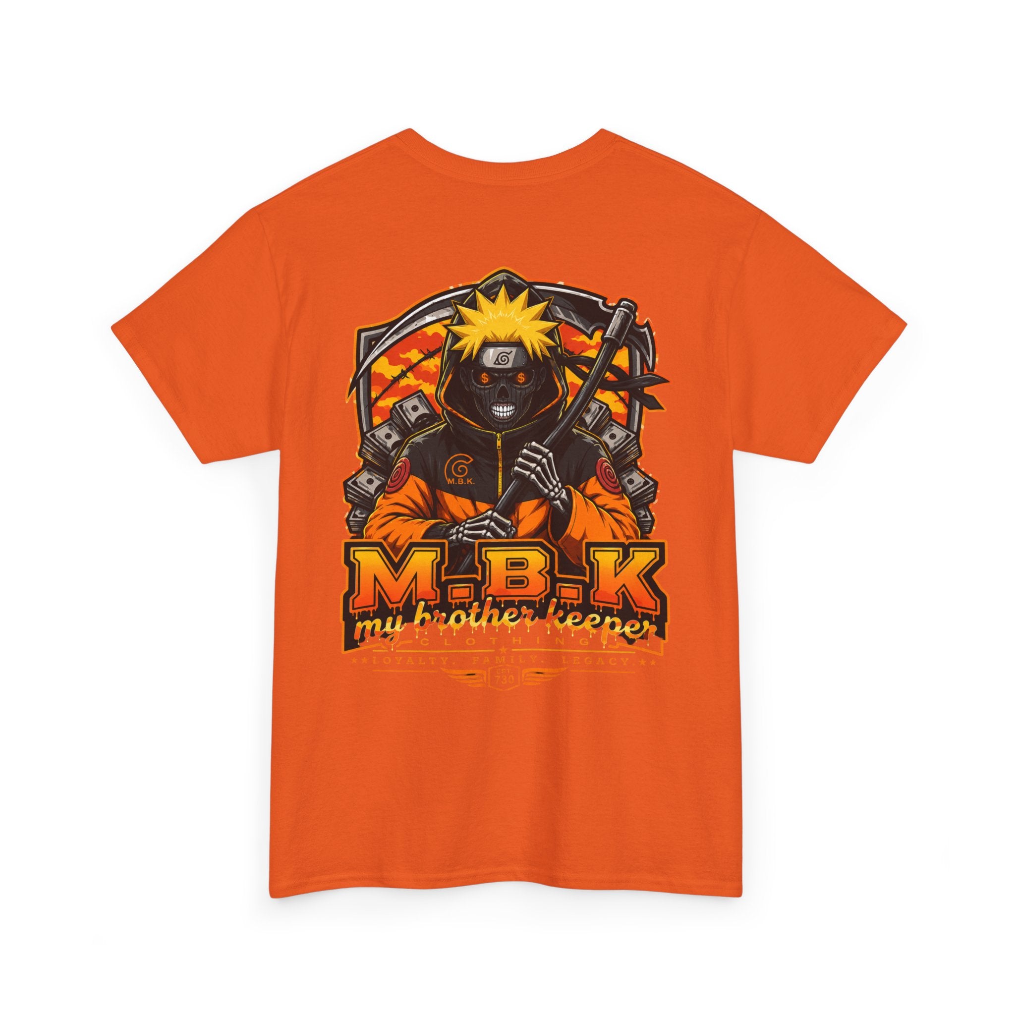 Naruto-Inspired Graphic Tee — "M.B.K My Brother Keeper" Anime Streetwear Shirt