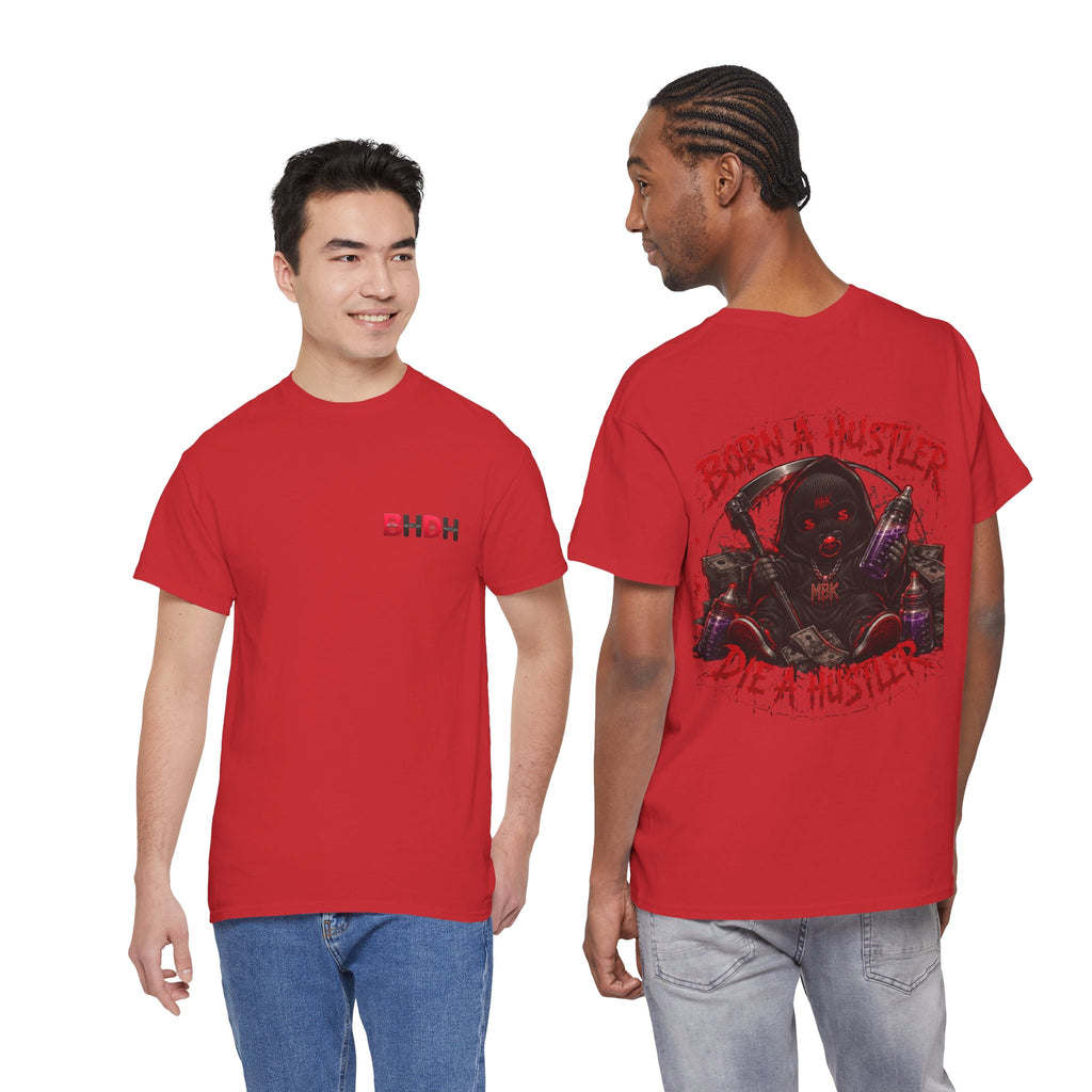 Graphic Tee — "Born a Hustler, Die a Hustler" Streetwear T‑Shirt