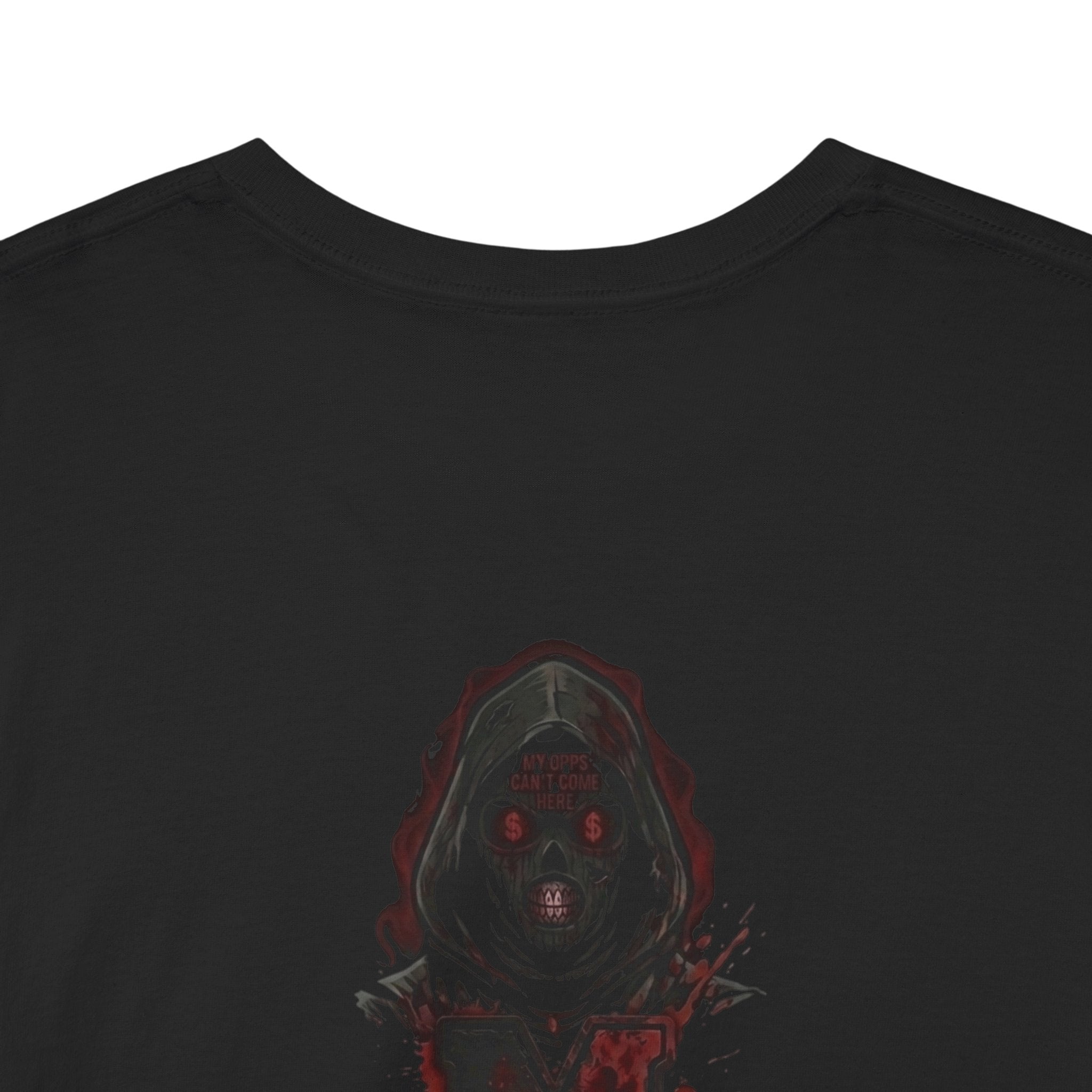 Horror 'My Brother's Keeper' Graphic Tee — Dark Gothic Skull Design
