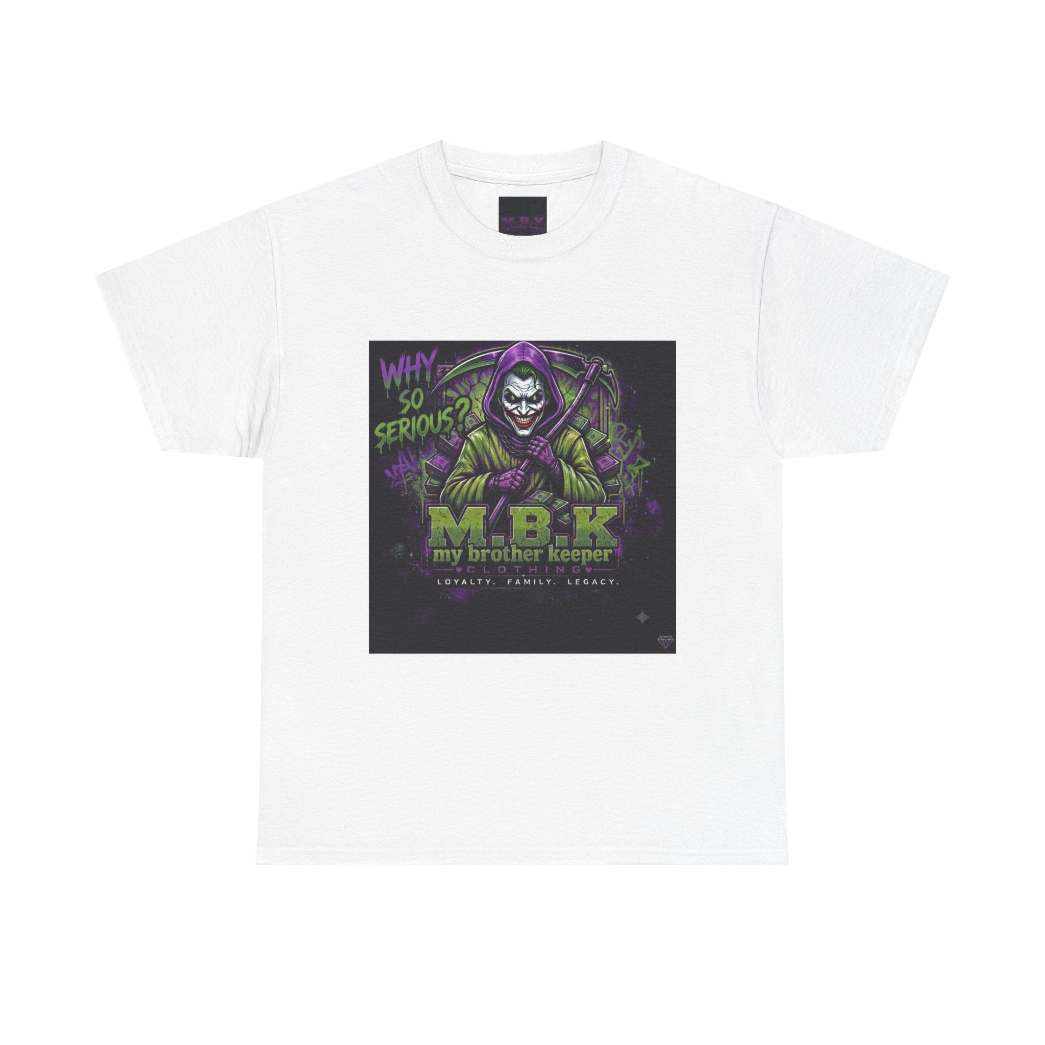 MBK "My Brother Keeper" Joker Skull Tee — Why So Serious Graphic T-Shirt
