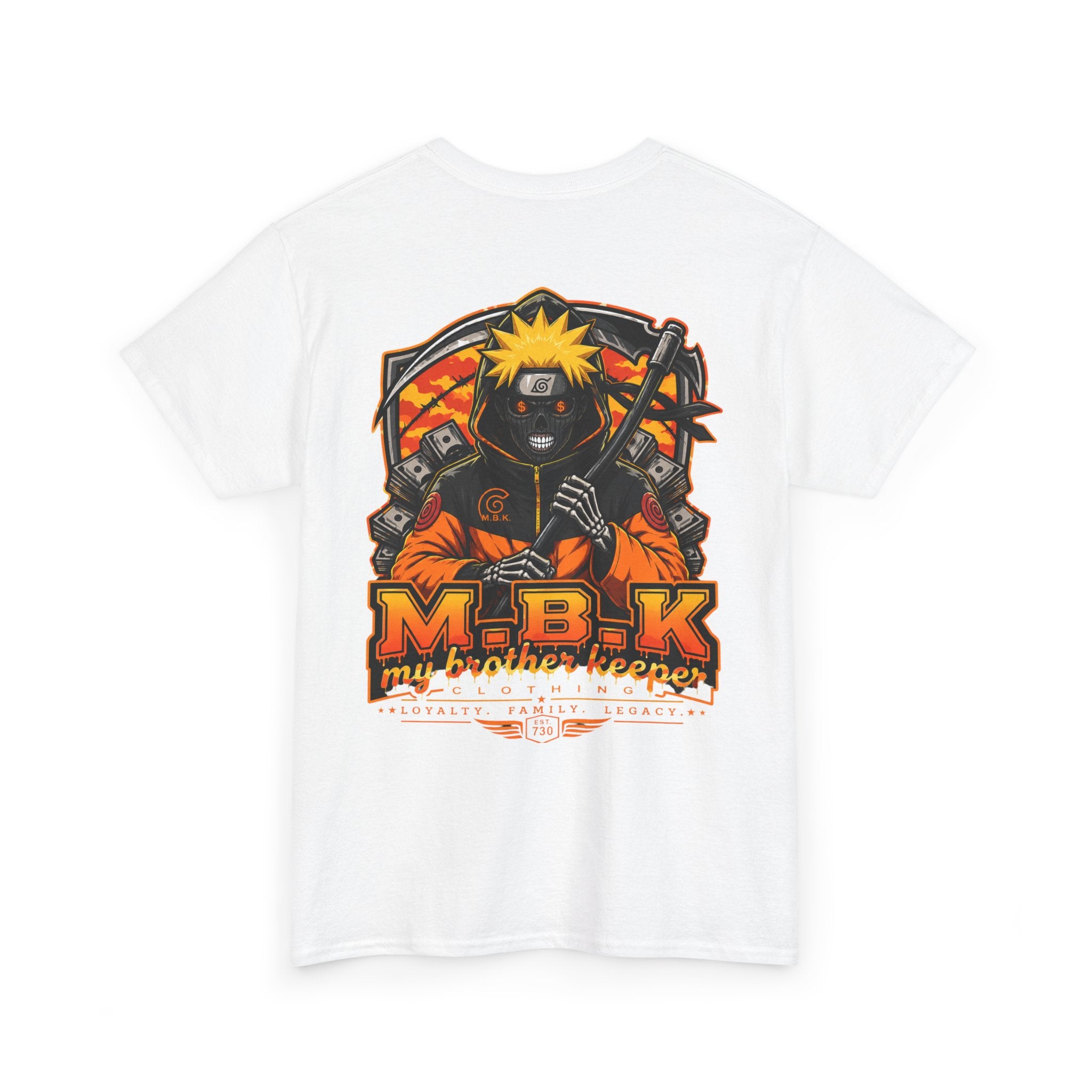 Naruto-Inspired Graphic Tee — "M.B.K My Brother Keeper" Anime Streetwear Shirt