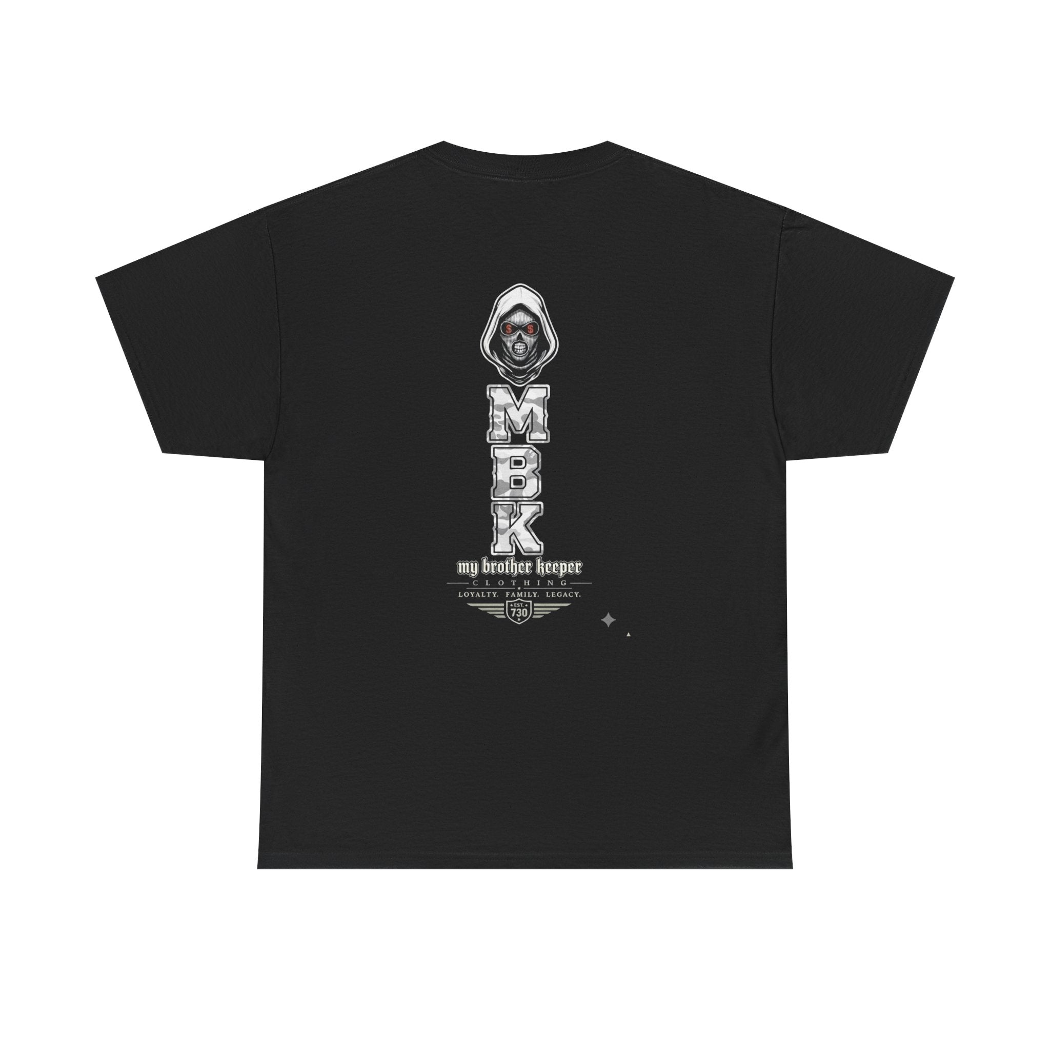 Grim Reaper Graphic Tee — "M.B.K" Streetwear Skull T-Shirt