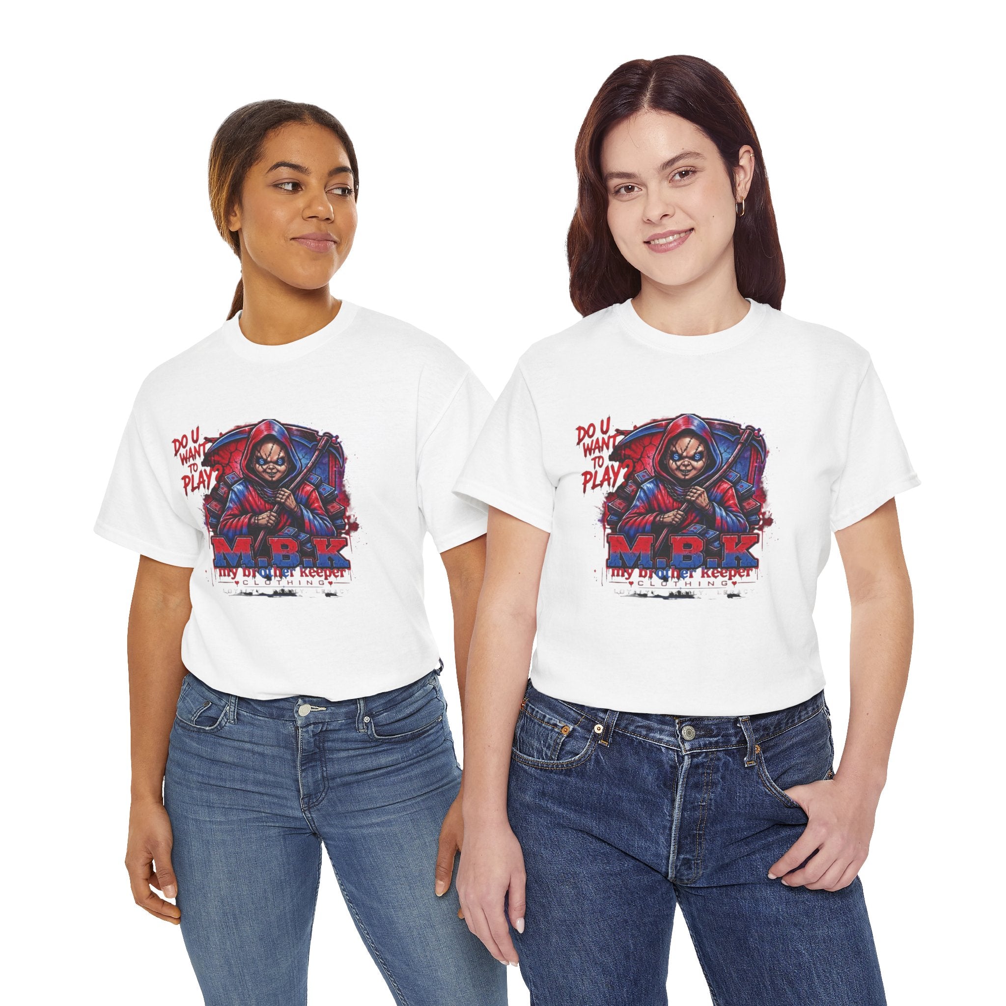 MBK 'Do U Wanna Play' Graphic Tee — Streetwear Hoodie Skull Design