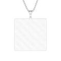 Custom Photo Pendant Necklace — Personalized Square Cut Photo Locket