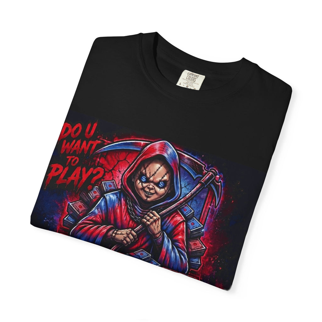 My Brother Keeper (MBK) Graphic T-Shirt — "Do U Want to Play?" Hooded Reaper Streetwear Tee