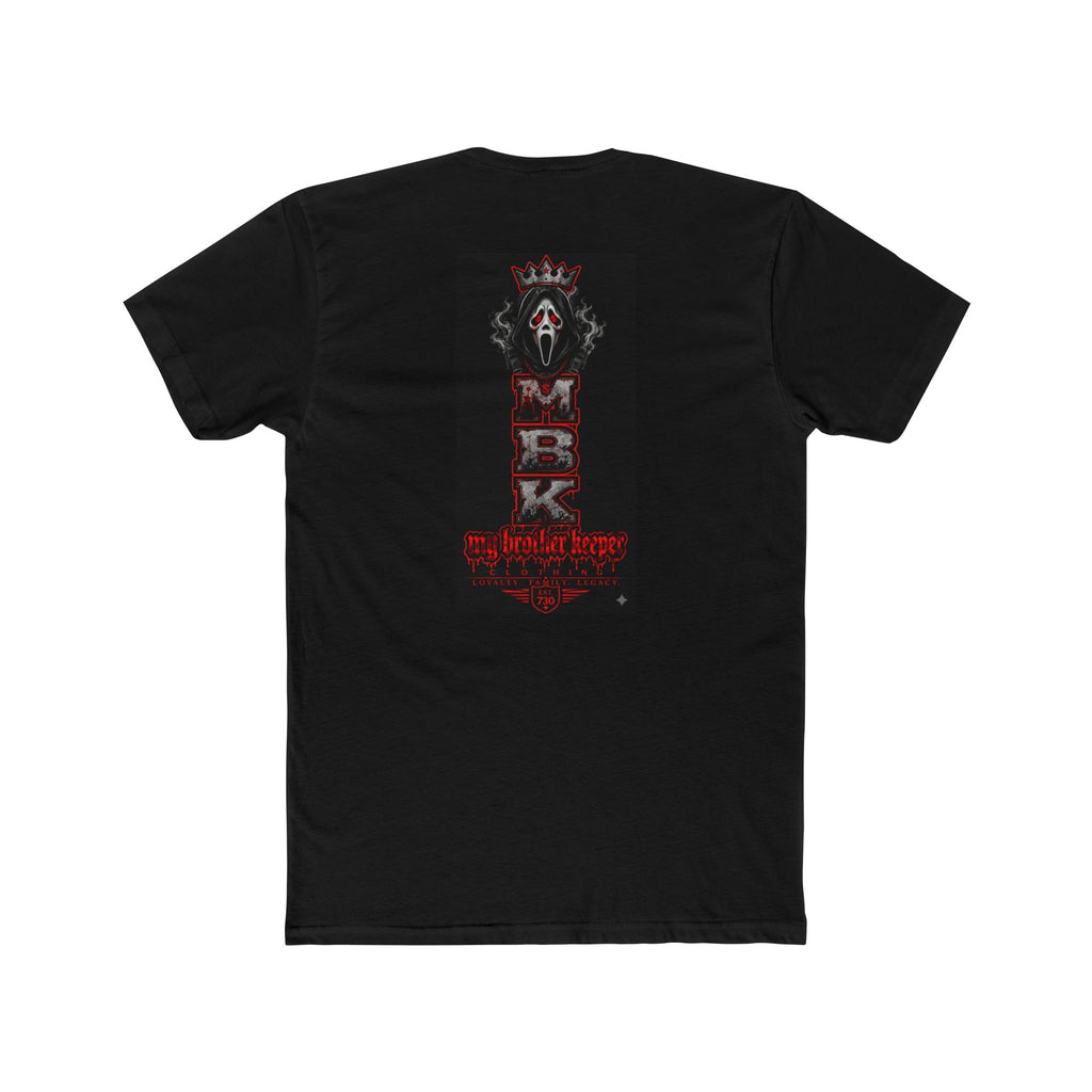MBK Horror Graphic Tee — "My Brother Keeper" Skull Mask Crew Shirt