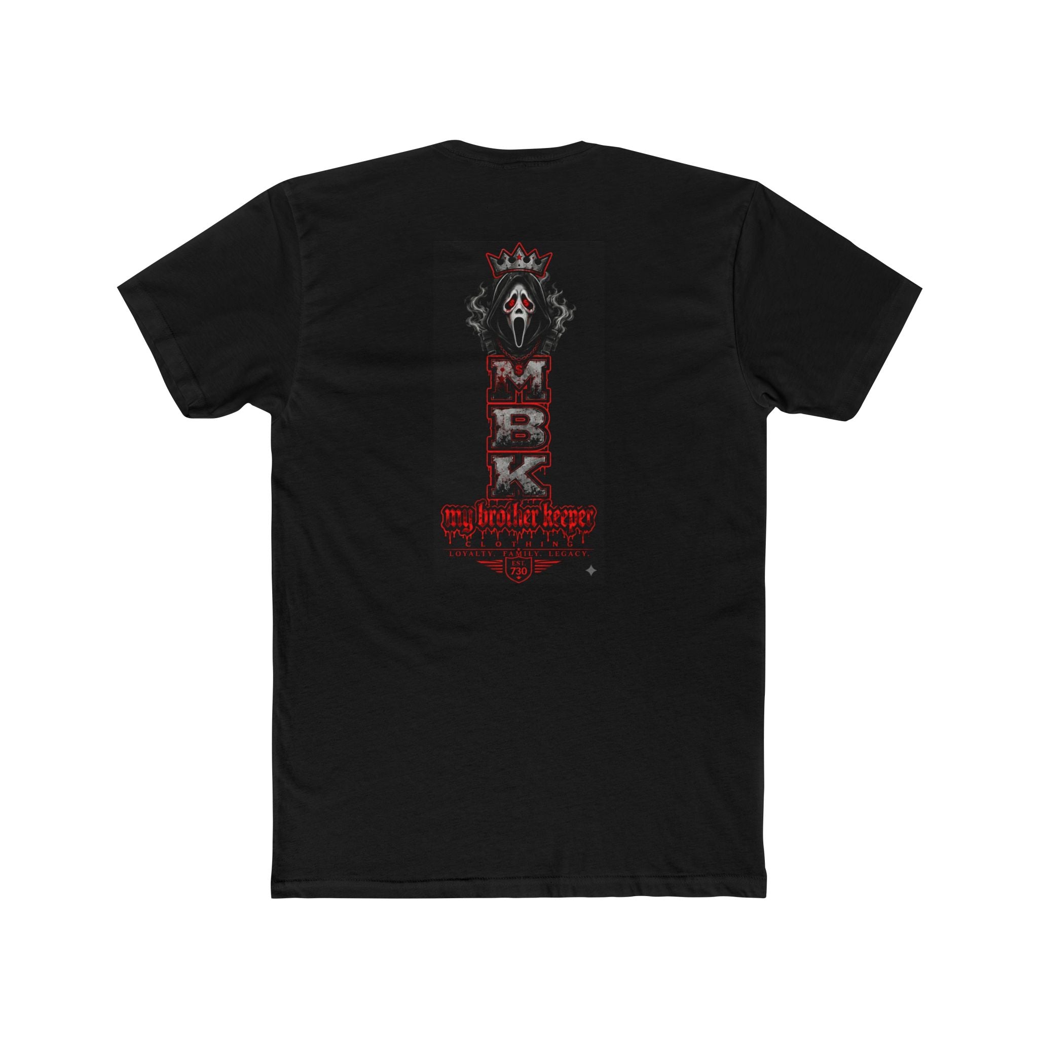 MBK Horror Graphic Tee — "My Brother Keeper" Skull Mask Crew Shirt