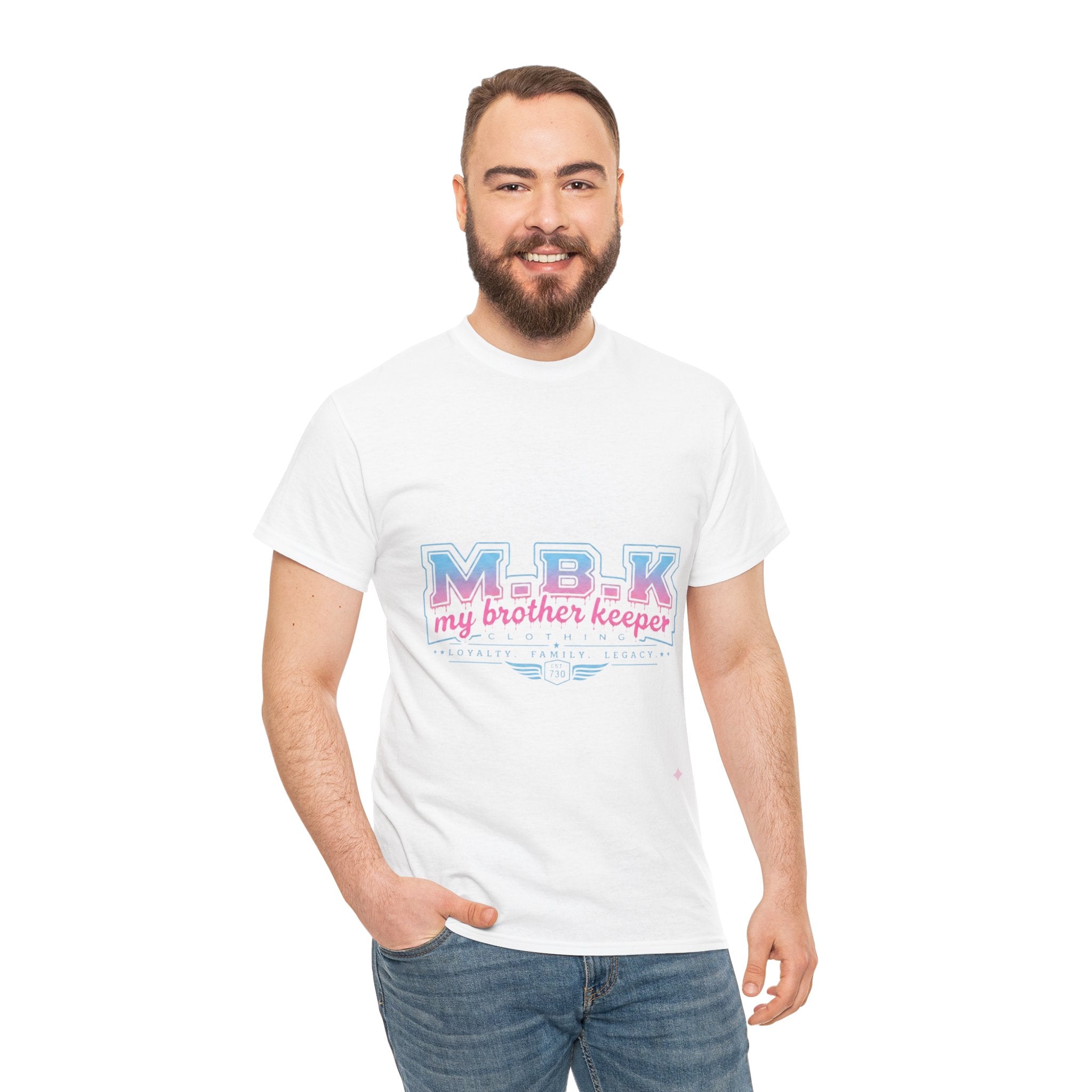 MBK "My Brother Keeper" Tee - Pastel Retro Graphic T-Shirt
