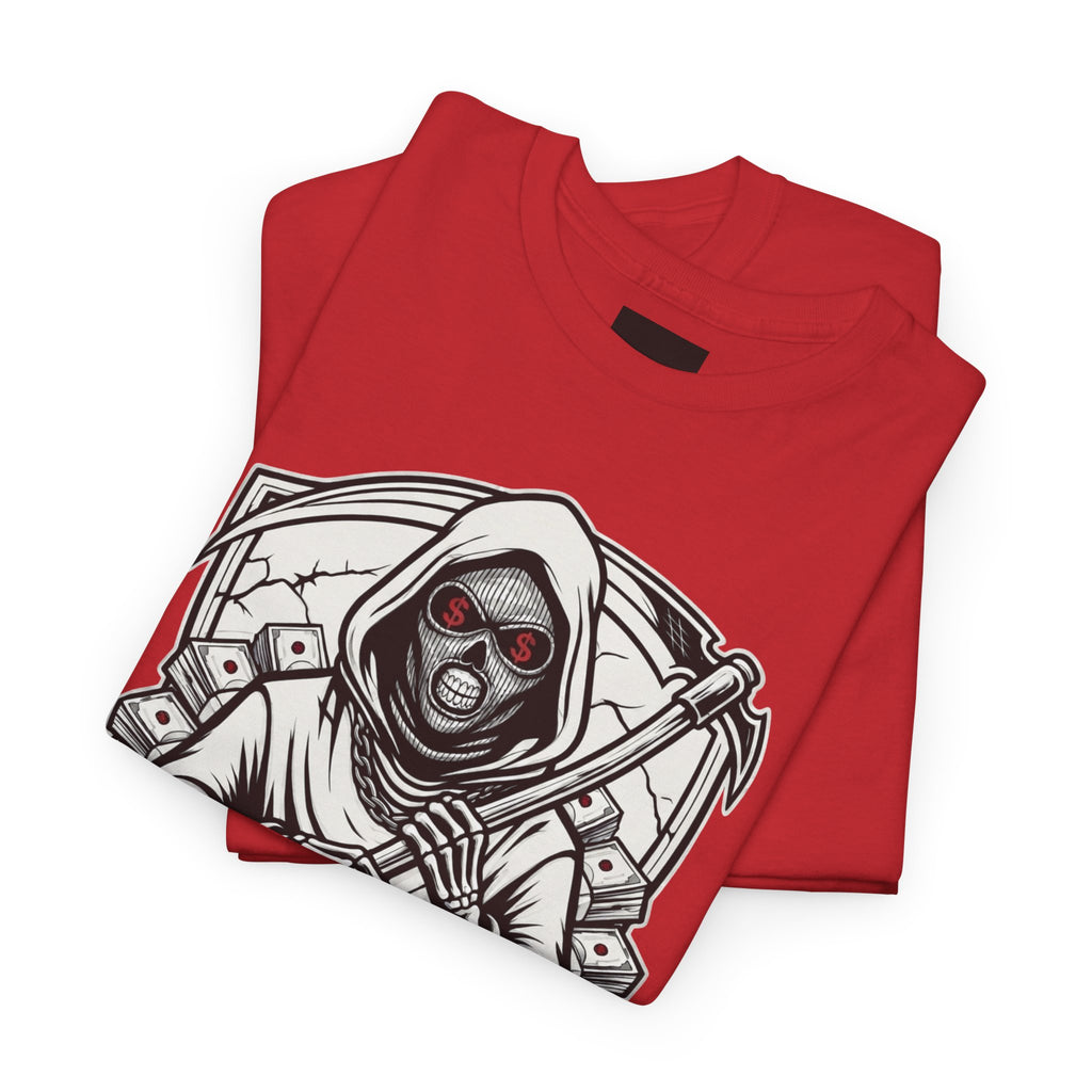 Grim Reaper 'M.B.K' Graphic Tee — Streetwear Skull Hoodie Design