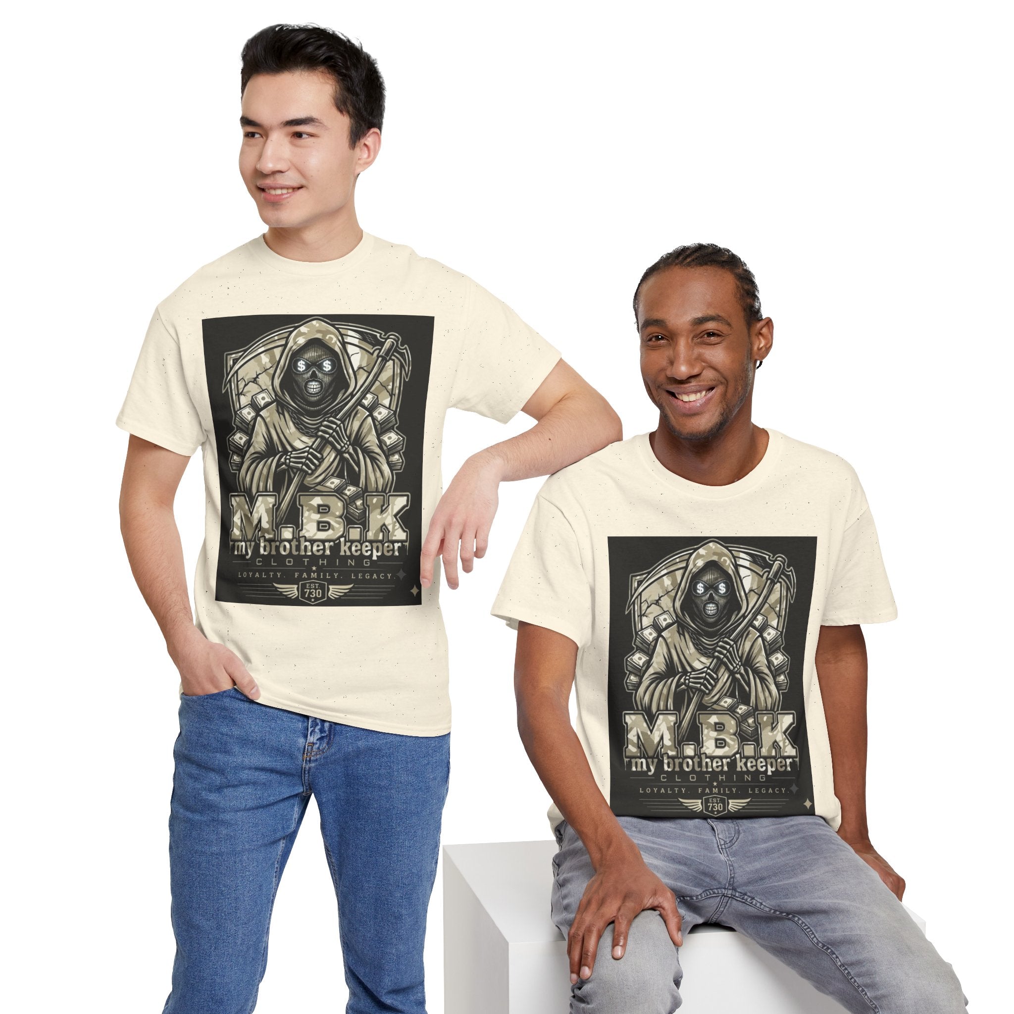 MBK "My Brother Keeper" Graphic Tee — Grim Reaper Streetwear T-Shirt