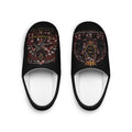 Men's Indoor Slippers — Retro Motorcycle Club Skull Design