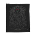 Reaper "My Brother Keeper" Velveteen Plush Blanket – Gothic Skull Graphic Throw