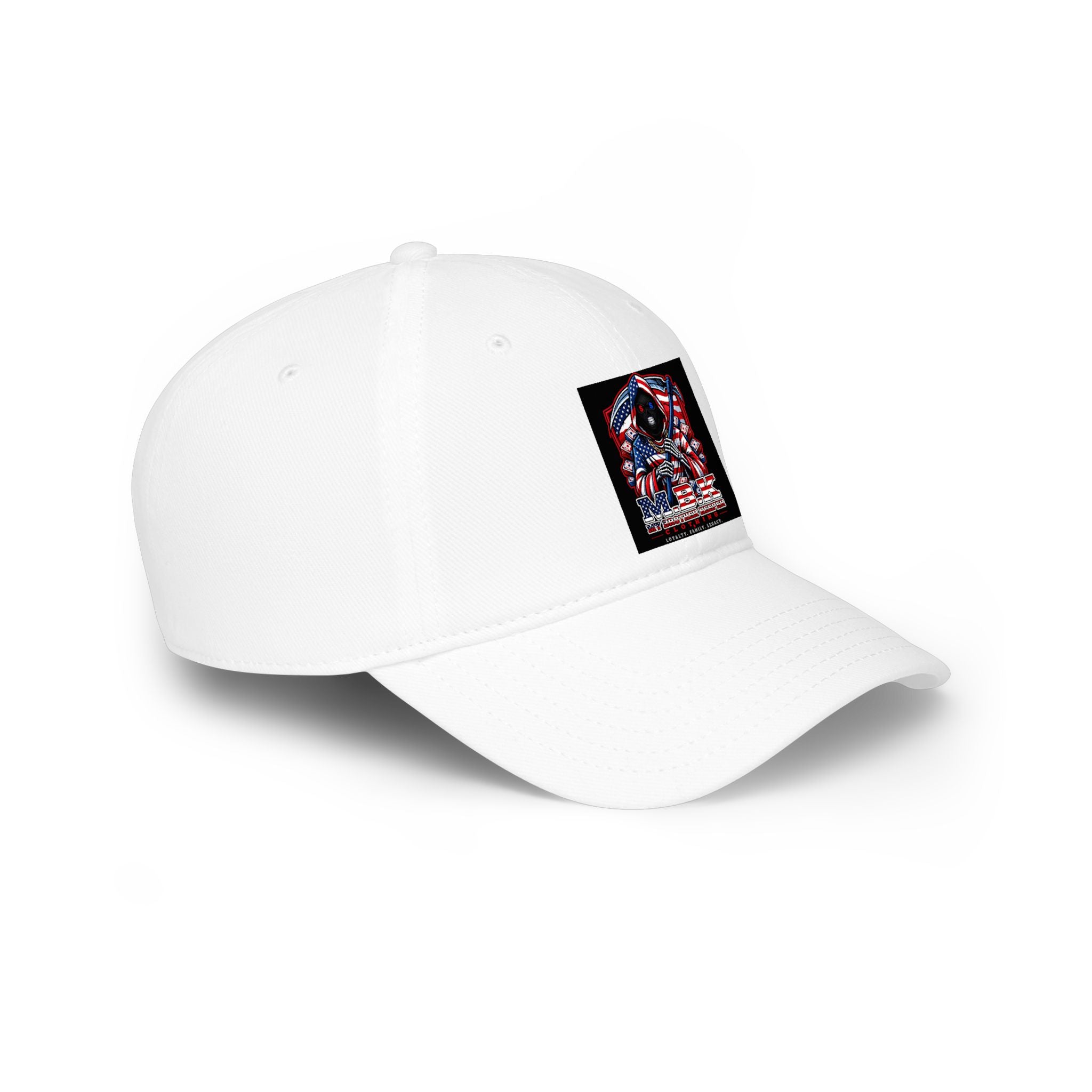 Patriotic Eagle Flag Low Profile Baseball Cap — USA Bald Eagle Design