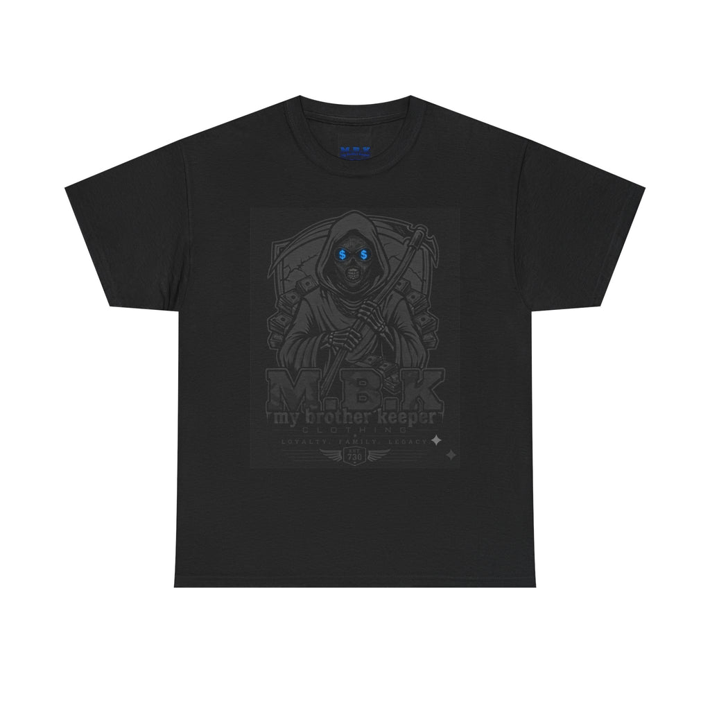 Grim Reaper "My Brother Keeper" Graphic Tee — Gothic Dark Aesthetic T-Shirt