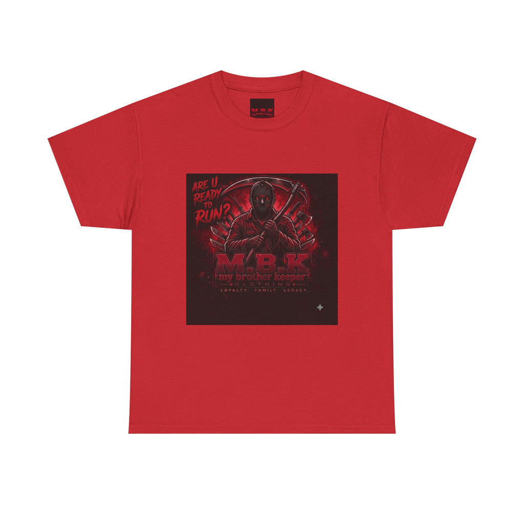 Deadpool Red Noir Graphic Tee — 'Are U Ready 2 Run?' Crewneck Shirt
