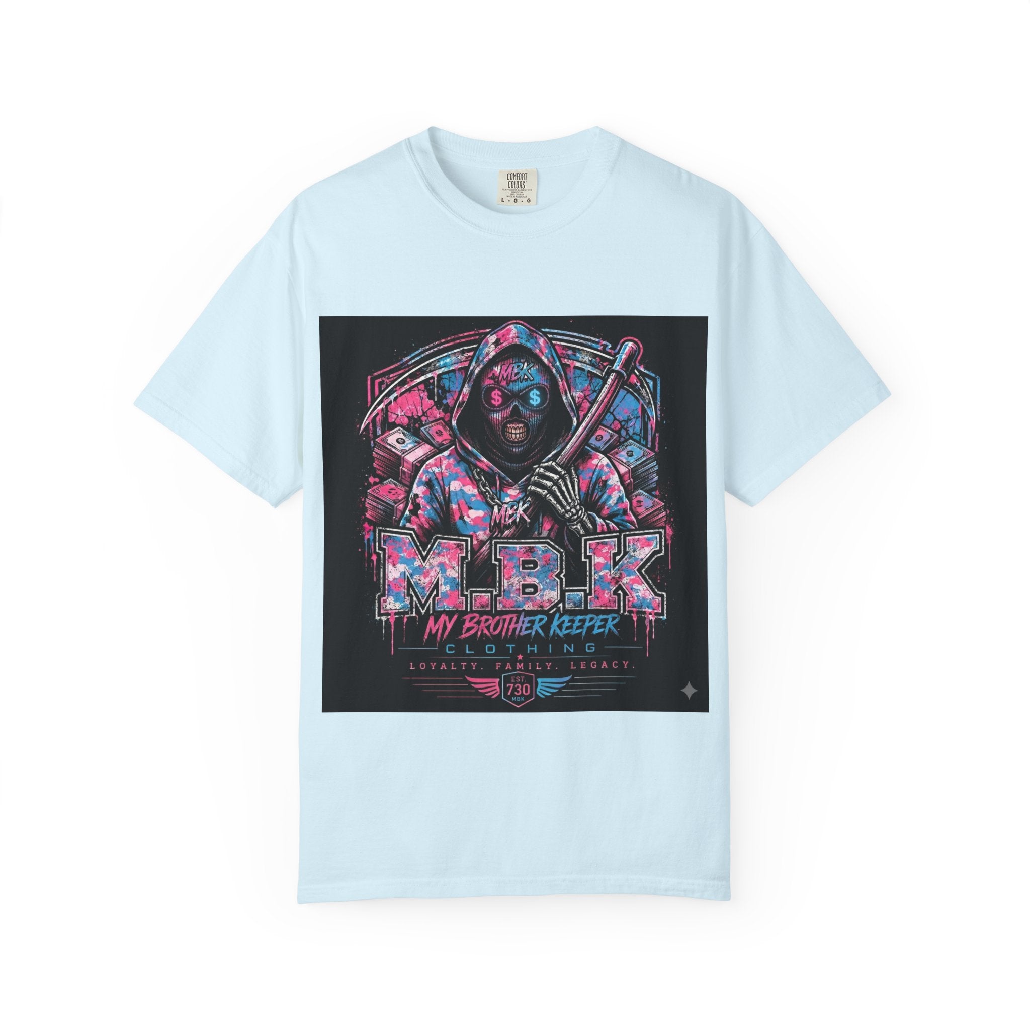 T-Shirt — MBK "My Brother Keeper" cotton candy grim Reaper tee