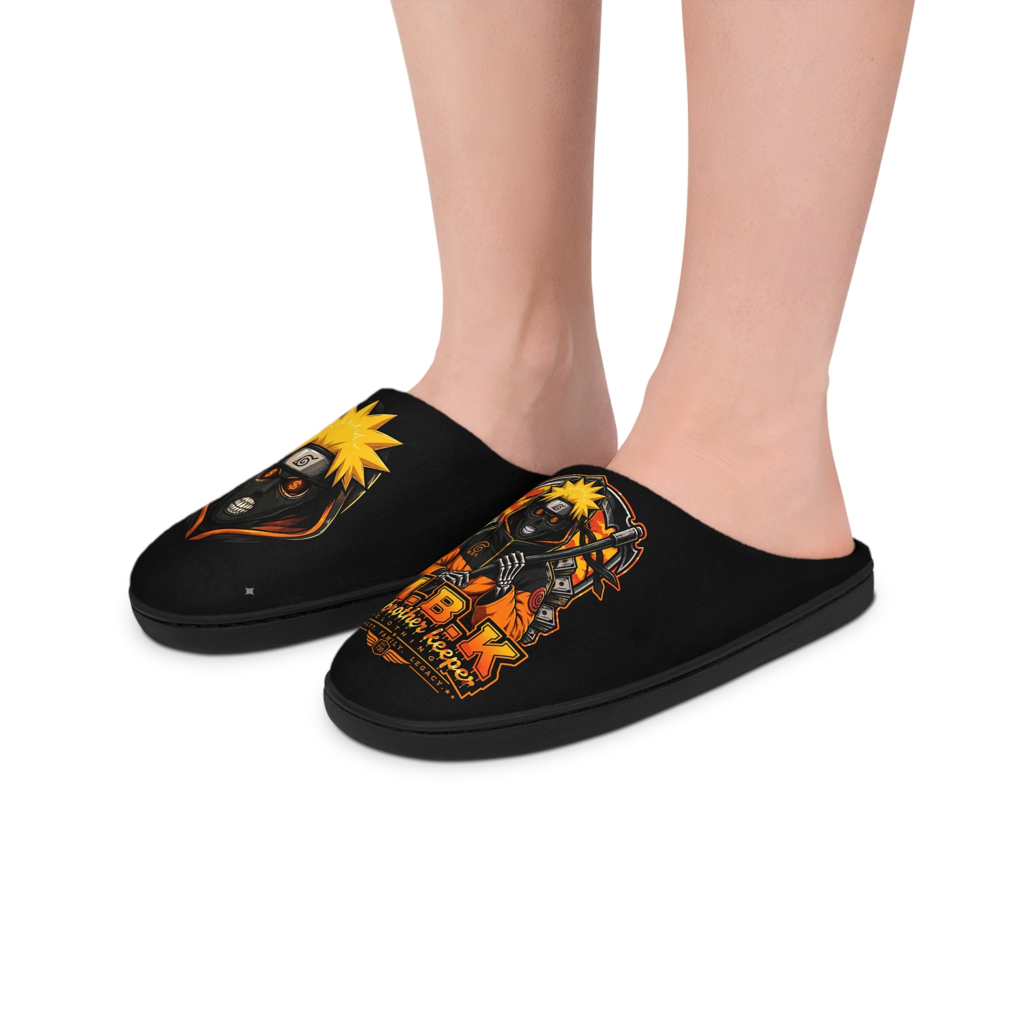 Naruto-Inspired Men’s Indoor Slippers — Bold Anime Rogue Design