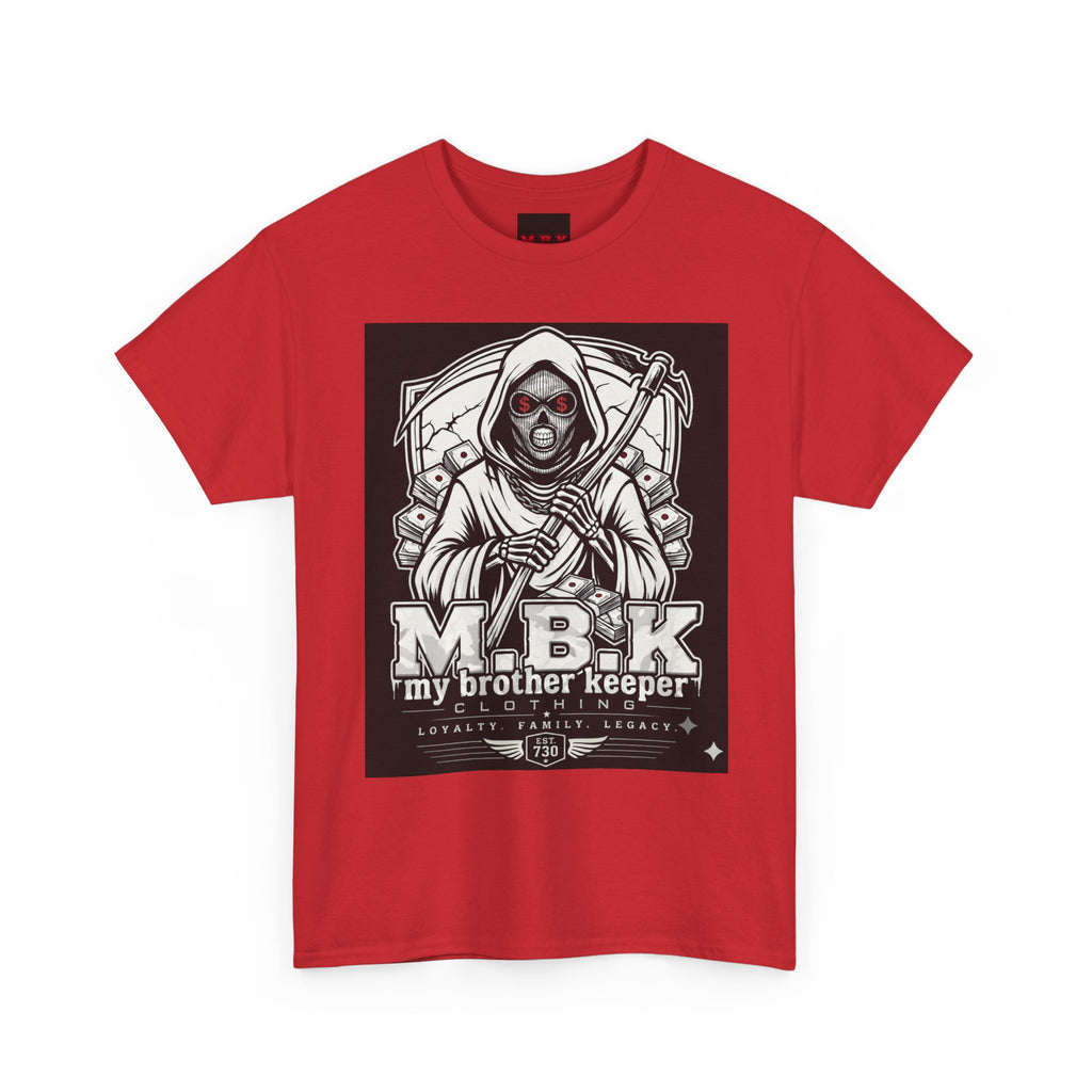T-Shirt — "M.B.K. My Brother Keeper" Grim Reaper Graphic Tee
