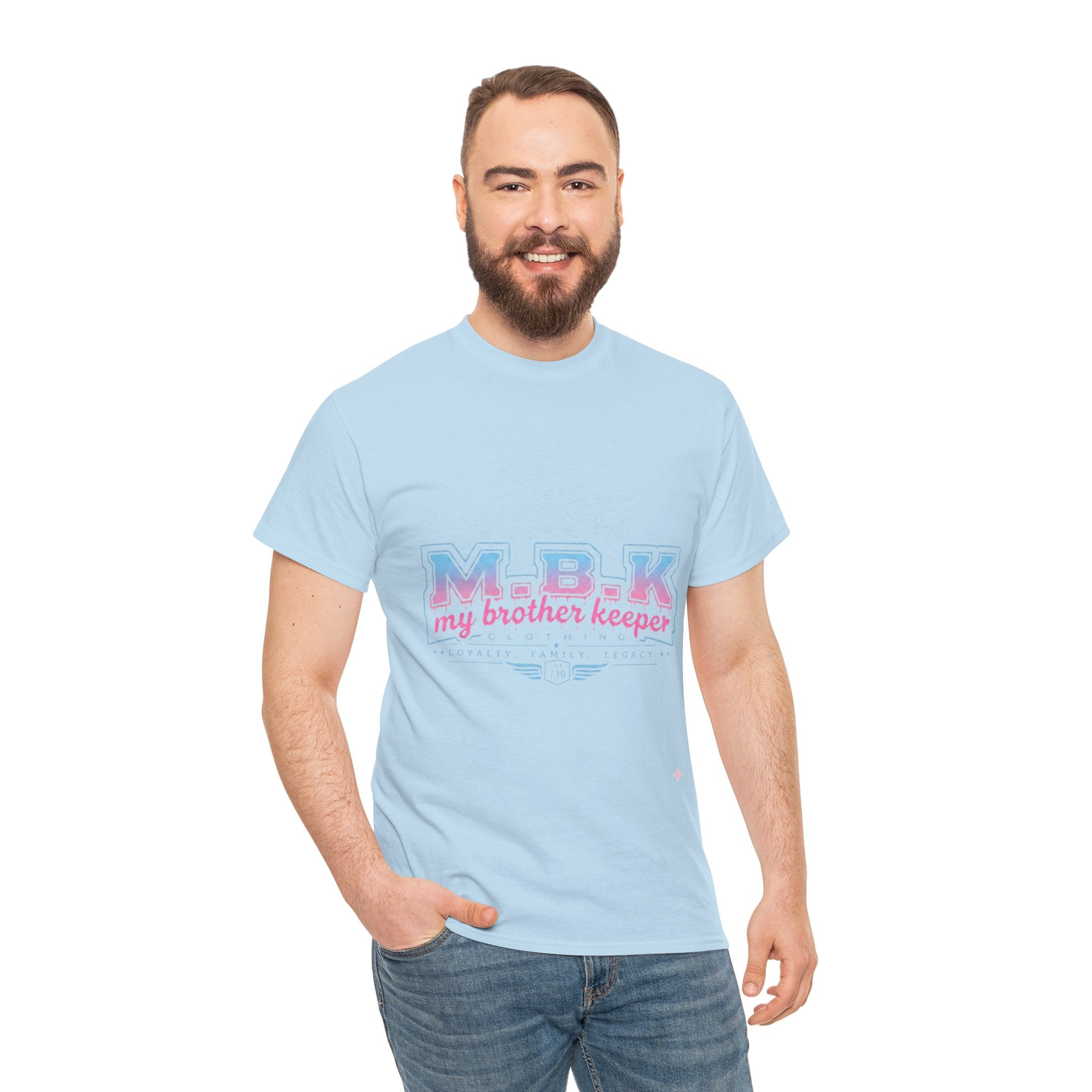MBK "My Brother Keeper" Tee - Pastel Retro Graphic T-Shirt