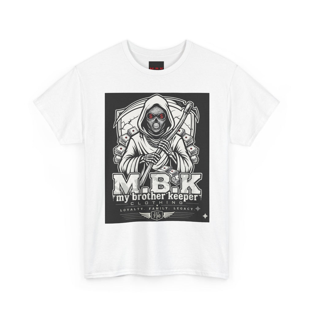 T-Shirt — "M.B.K. My Brother Keeper" Grim Reaper Graphic Tee