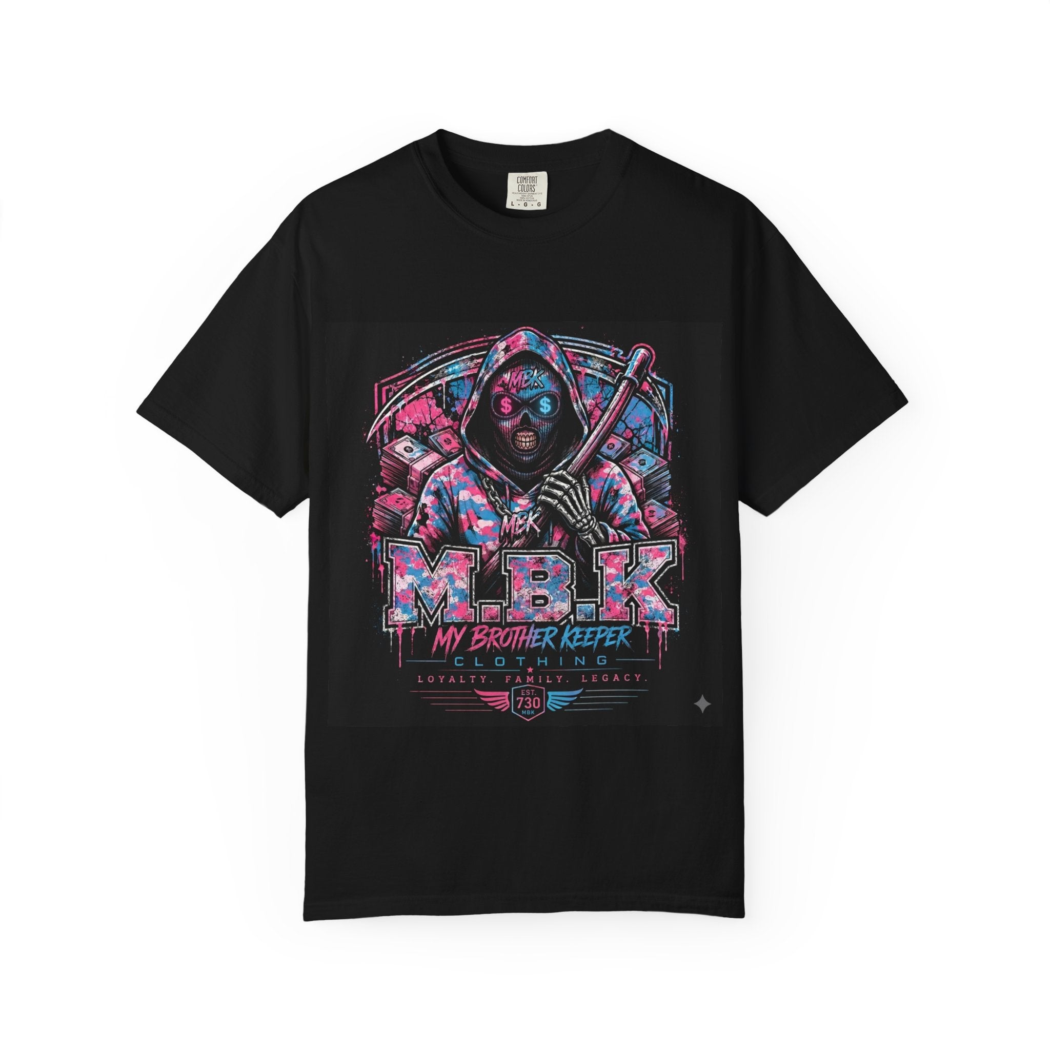 T-Shirt — MBK "My Brother Keeper" cotton candy grim Reaper tee
