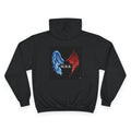 Champion Hoodie - Blue & Red Angel Wings 'M.B.K.' Graphic Hoodie