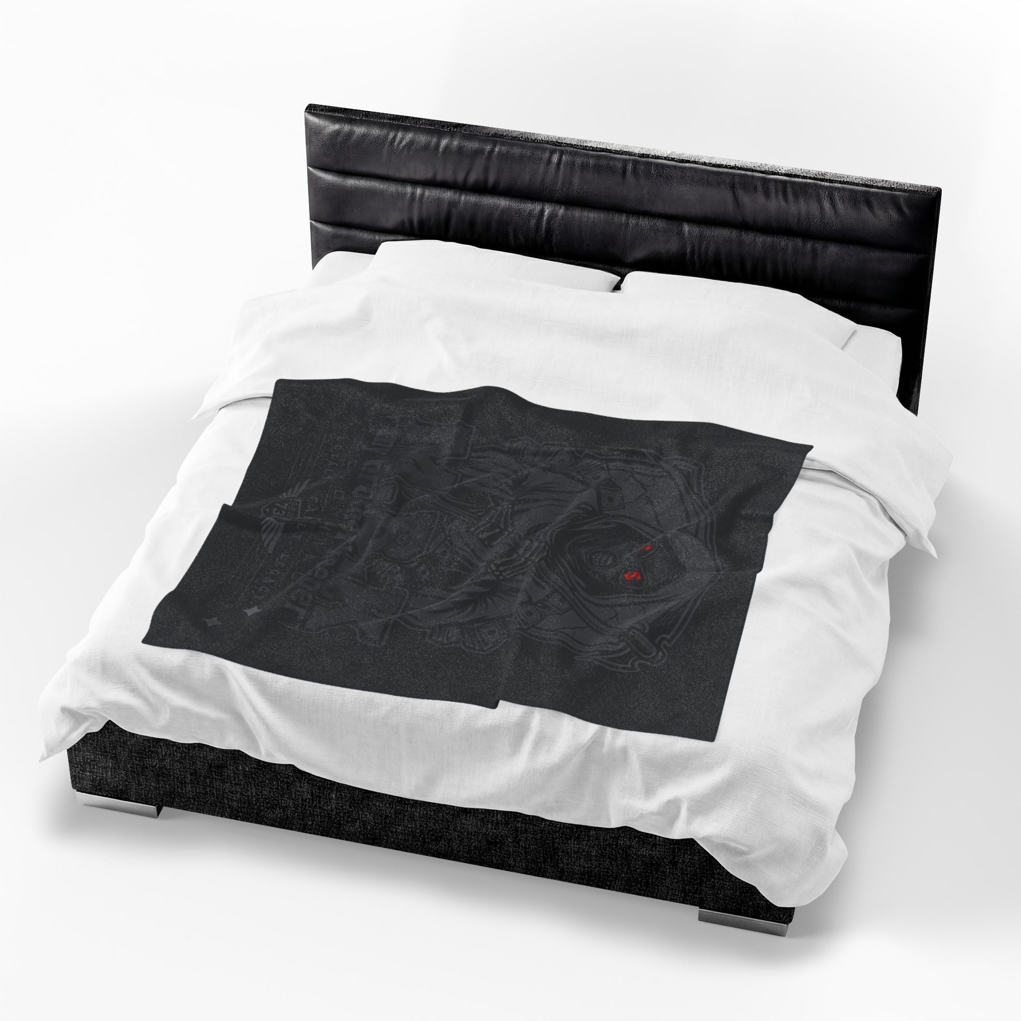 Reaper "My Brother Keeper" Velveteen Plush Blanket – Gothic Skull Graphic Throw