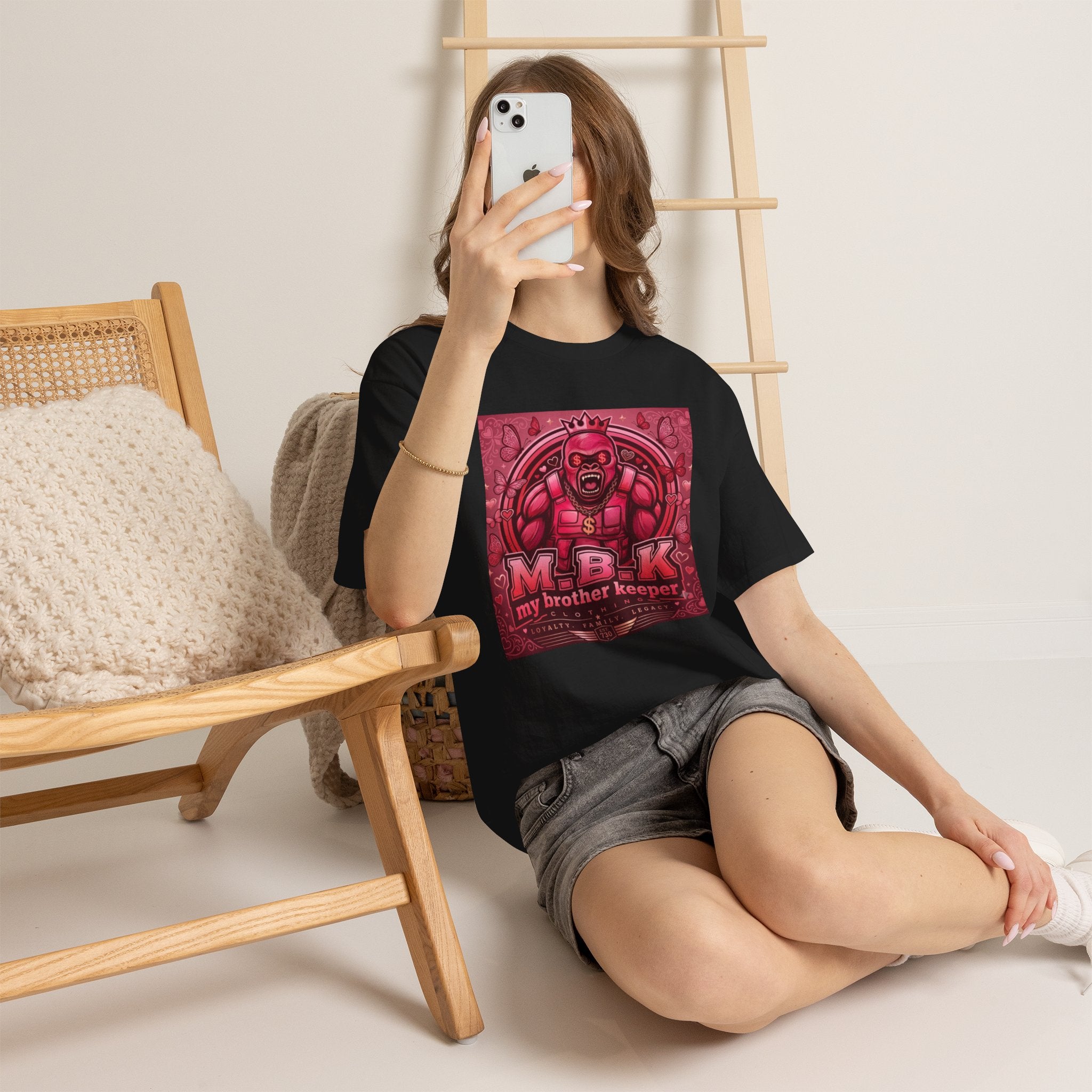 T-Shirt — MBK “My Brother Keeper” Graphic Tee (Bold Red King Design)