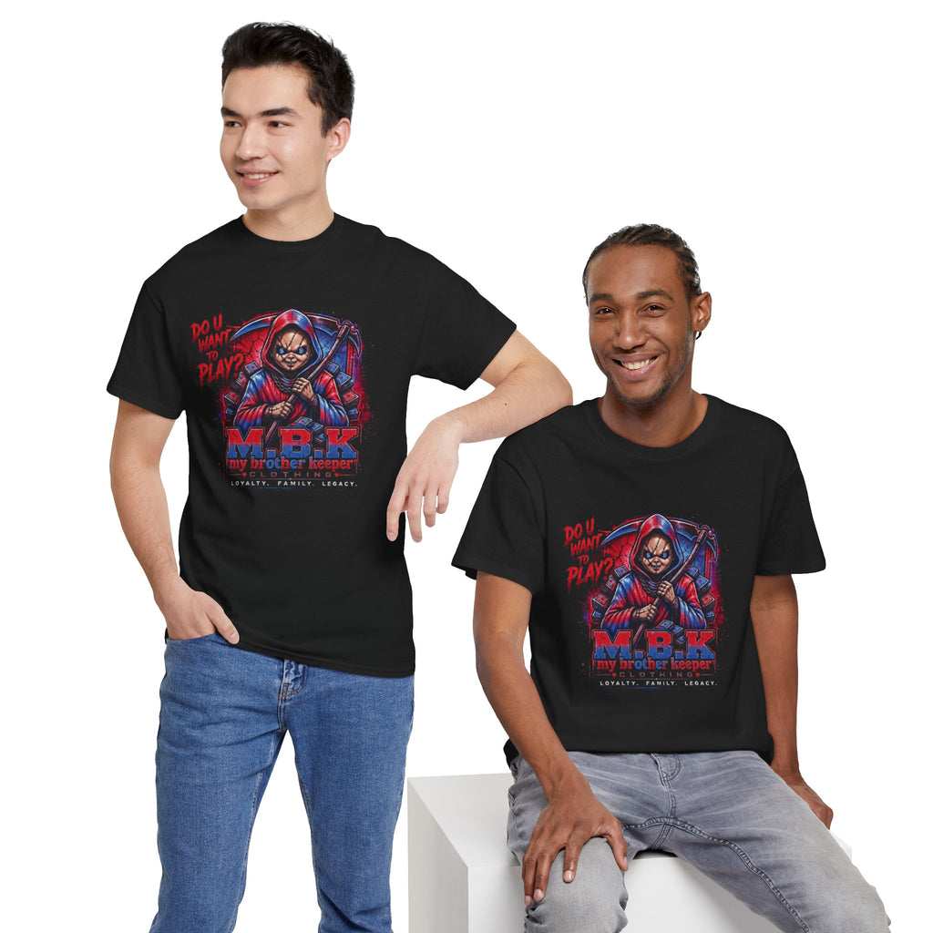 MBK 'Do U Wanna Play' Graphic Tee — Streetwear Hoodie Skull Design