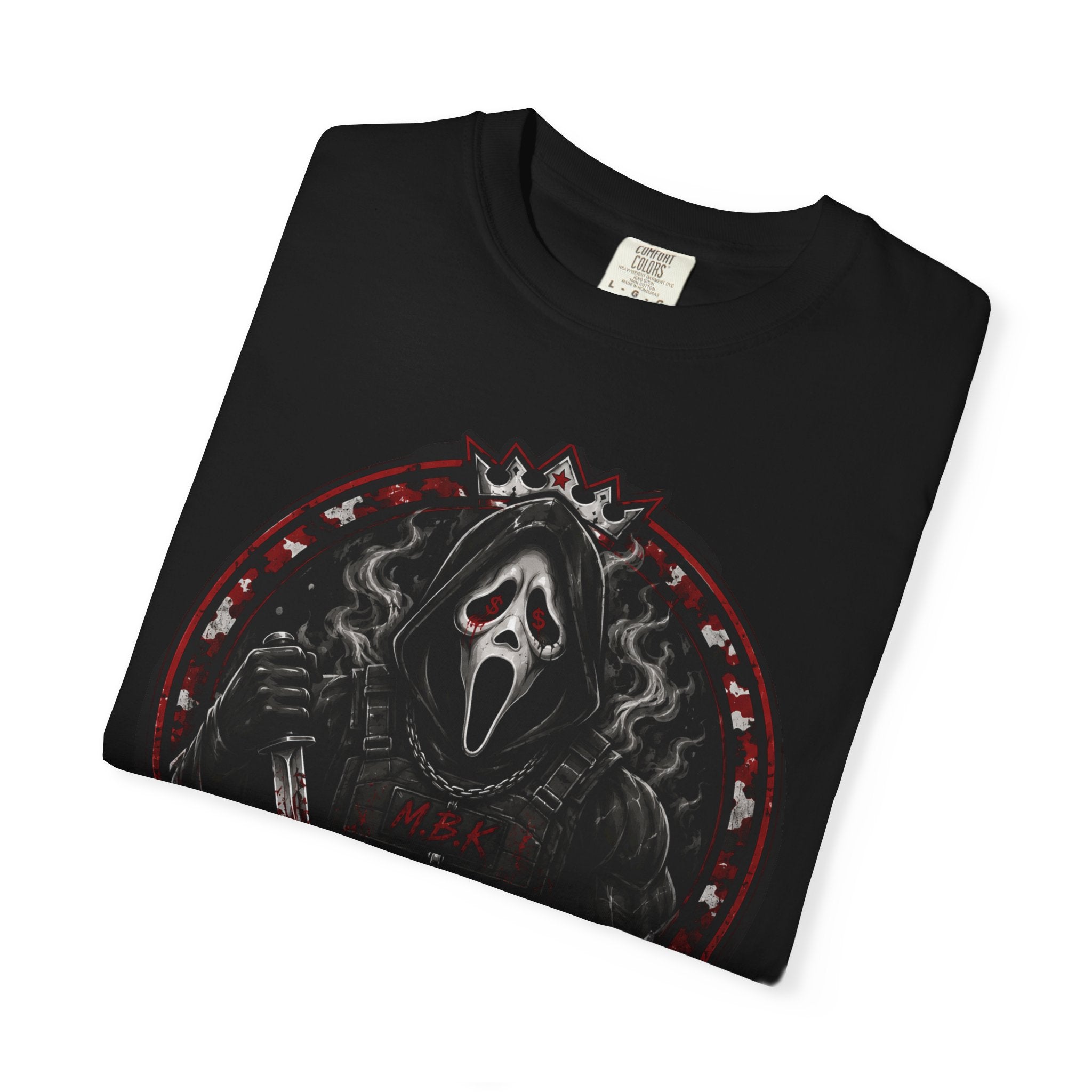 My Brother Keeper (MBK) Graphic T-Shirt — Horror Mask Crown Design