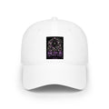 Low Profile Baseball Cap — Gothic Purple Moth Patch Design