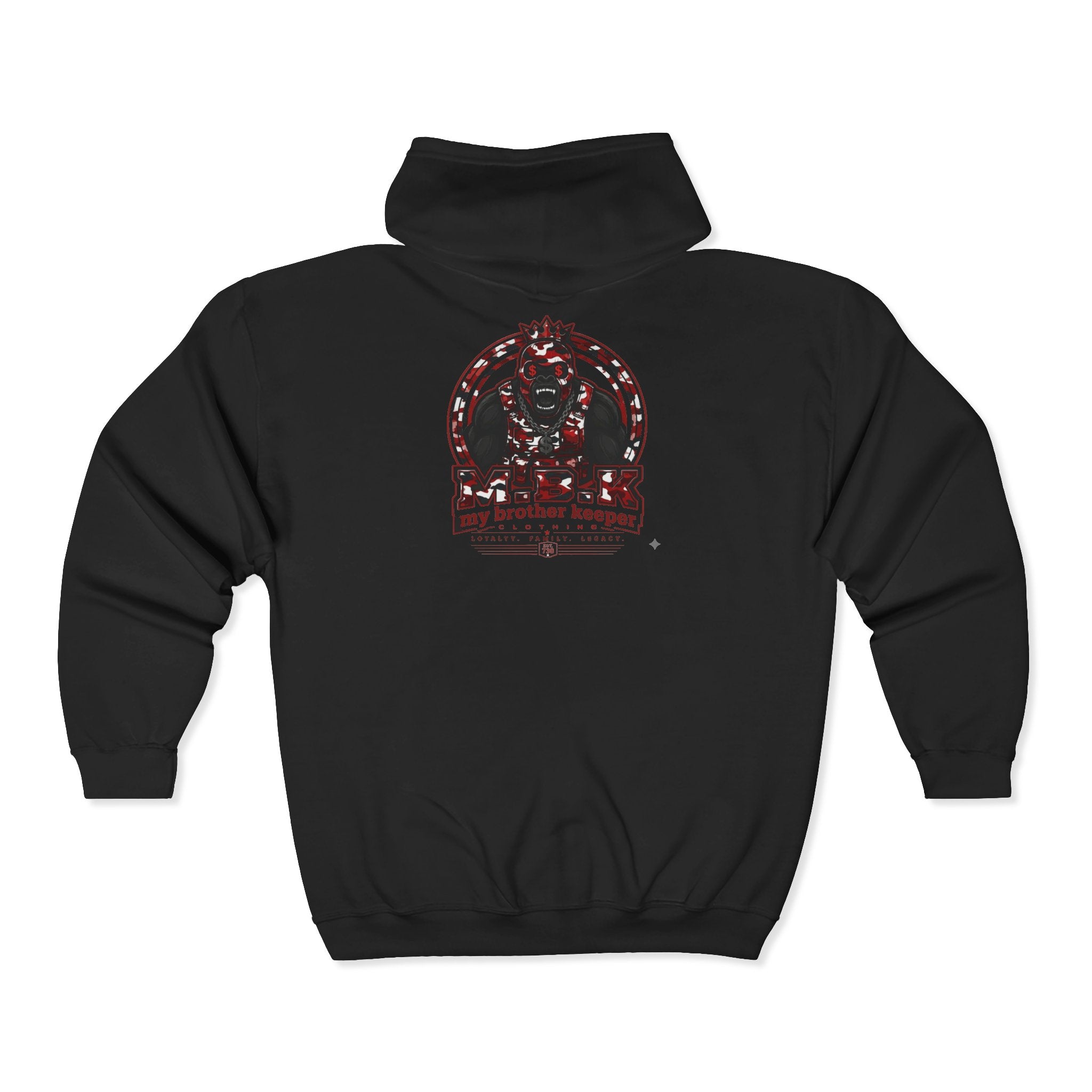 Skull & Dagger Zip Hoodie — Gothic Pirate Tattoo Style Back Print