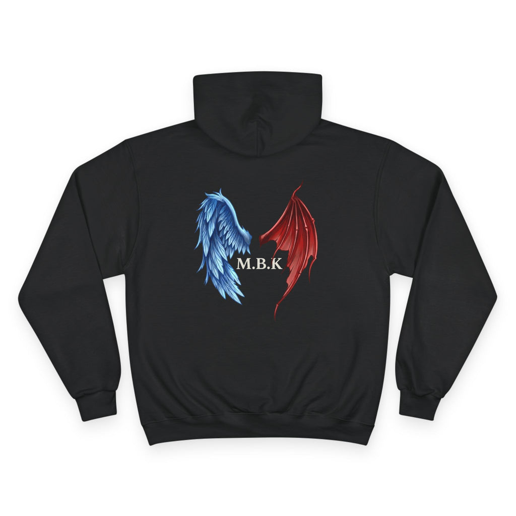 Champion Hoodie — MBK 'My Brother Keeper' Blue & Red Wings Graphic Hoodie