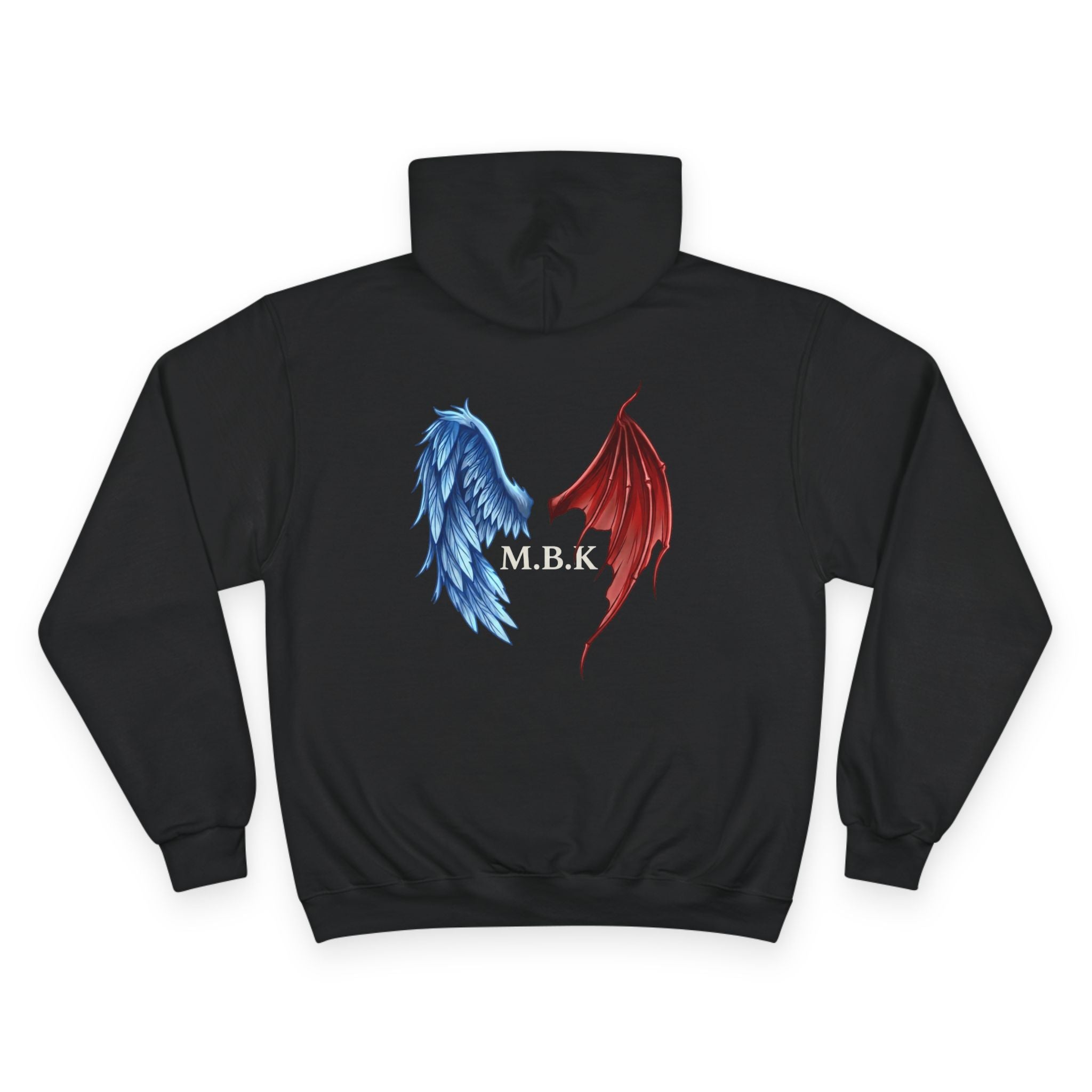 Champion Hoodie — MBK 'My Brother Keeper' Blue & Red Wings Graphic Hoodie