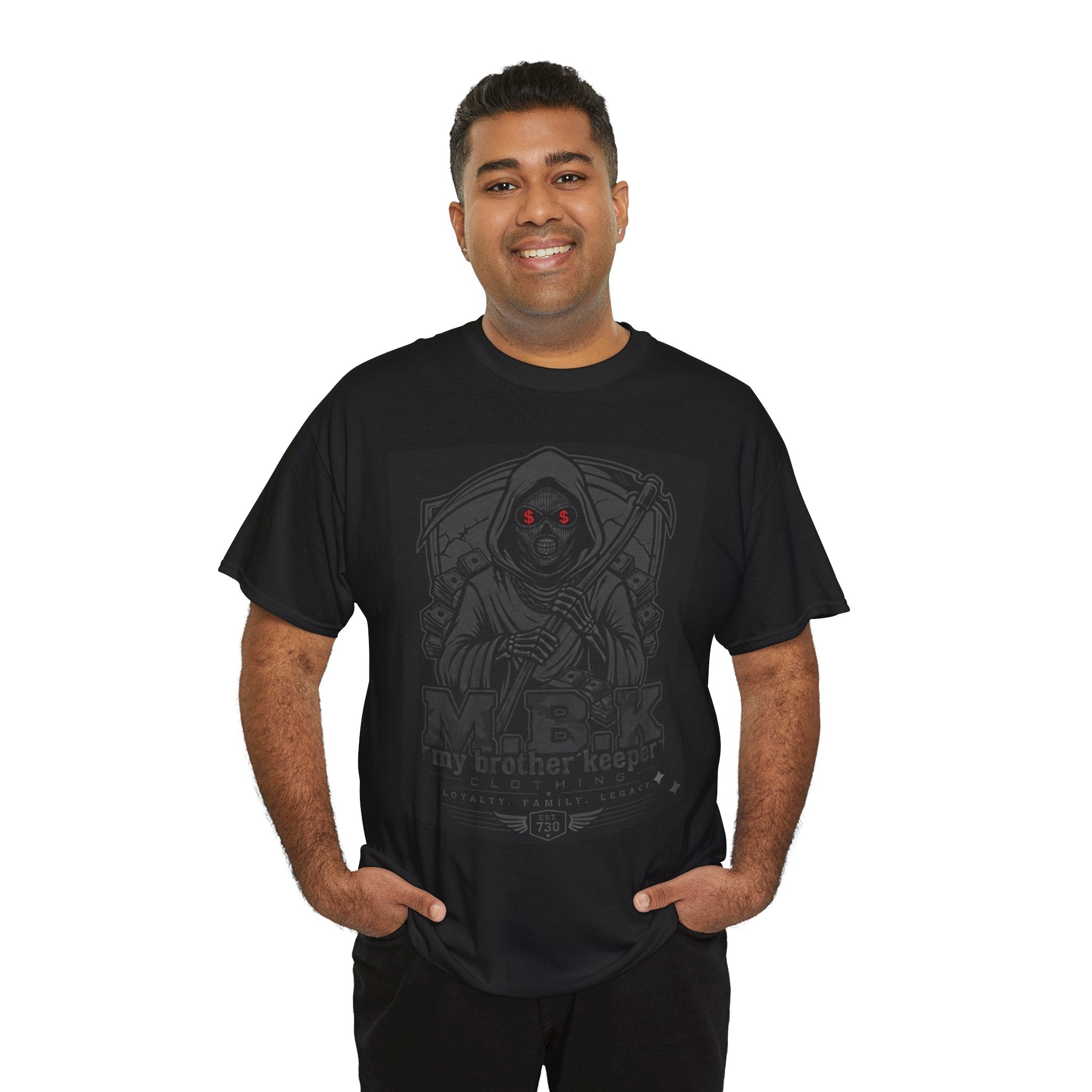 Grim Reaper 'My Brother Reaper' Graphic Tee — Dark Gothic Skull T-Shirt