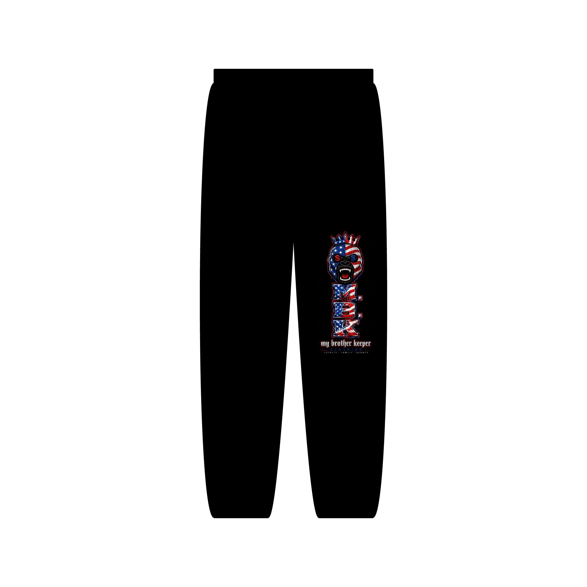 Skull Flag Sweatpants — American Skull Graphic Joggers