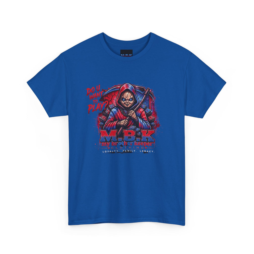MBK 'Do U Wanna Play' Graphic Tee — Streetwear Hoodie Skull Design