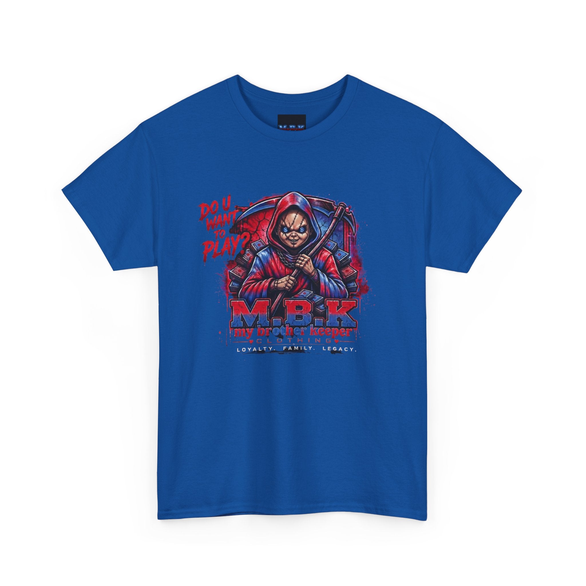 MBK 'Do U Wanna Play' Graphic Tee — Streetwear Hoodie Skull Design