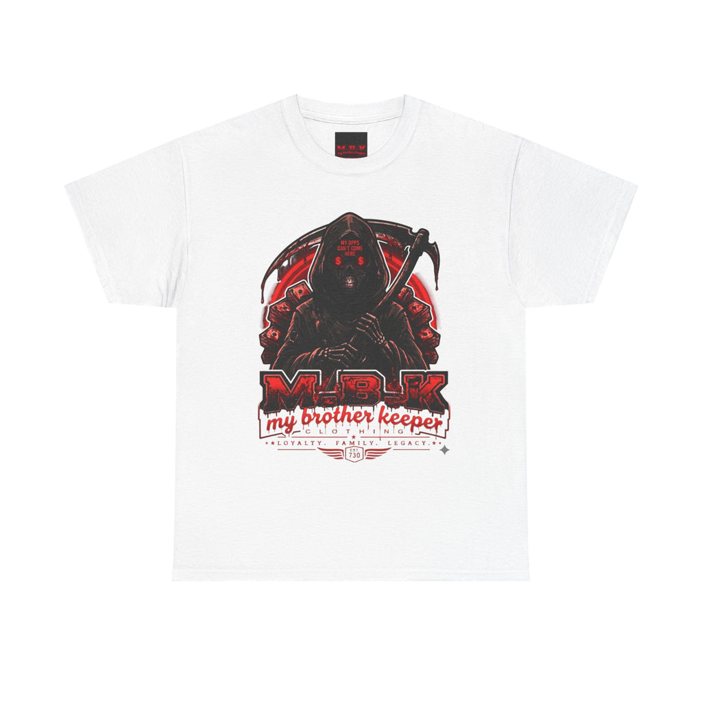 Graphic Tee — 'My Brother Keeper' Grim Reaper Streetwear T-Shirt