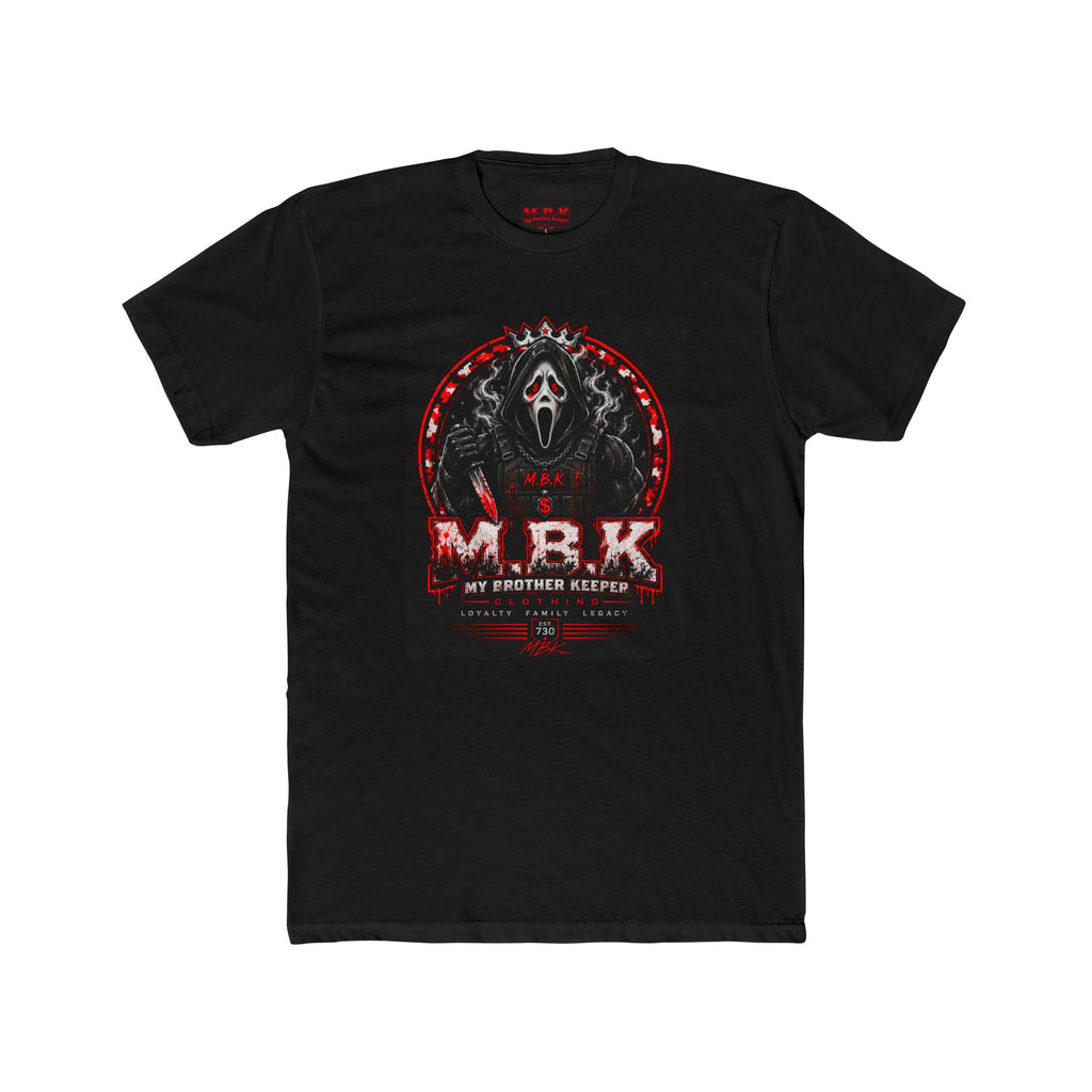 MBK Horror Graphic Tee — "My Brother Keeper" Skull Mask Crew Shirt