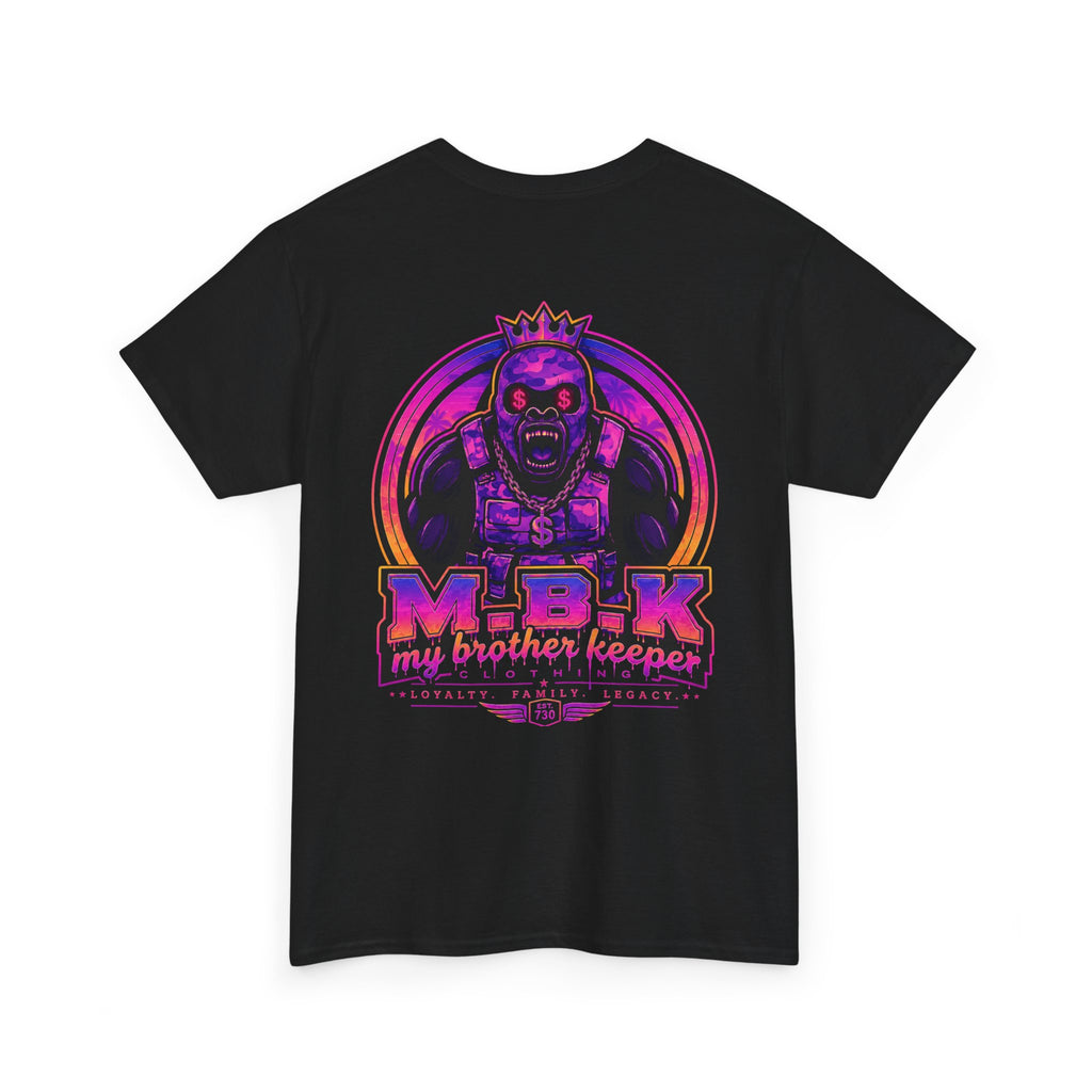 T-Shirt — Neon Skull King "M.B.K. My Brother Keeper" Graphic Tee