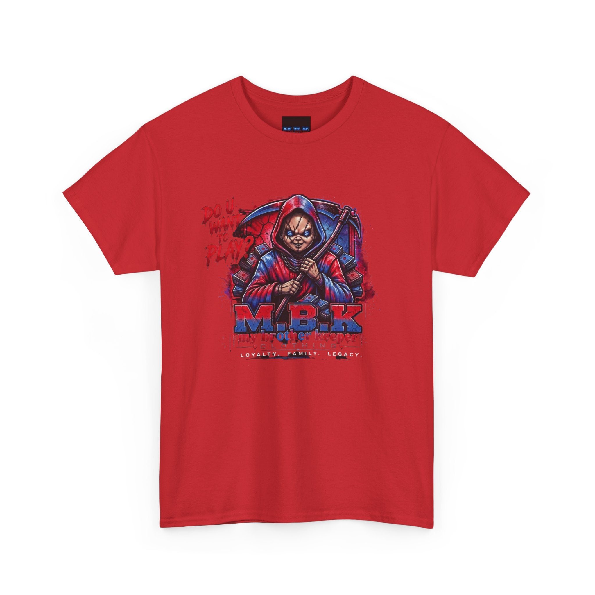 MBK 'Do U Wanna Play' Graphic Tee — Streetwear Hoodie Skull Design