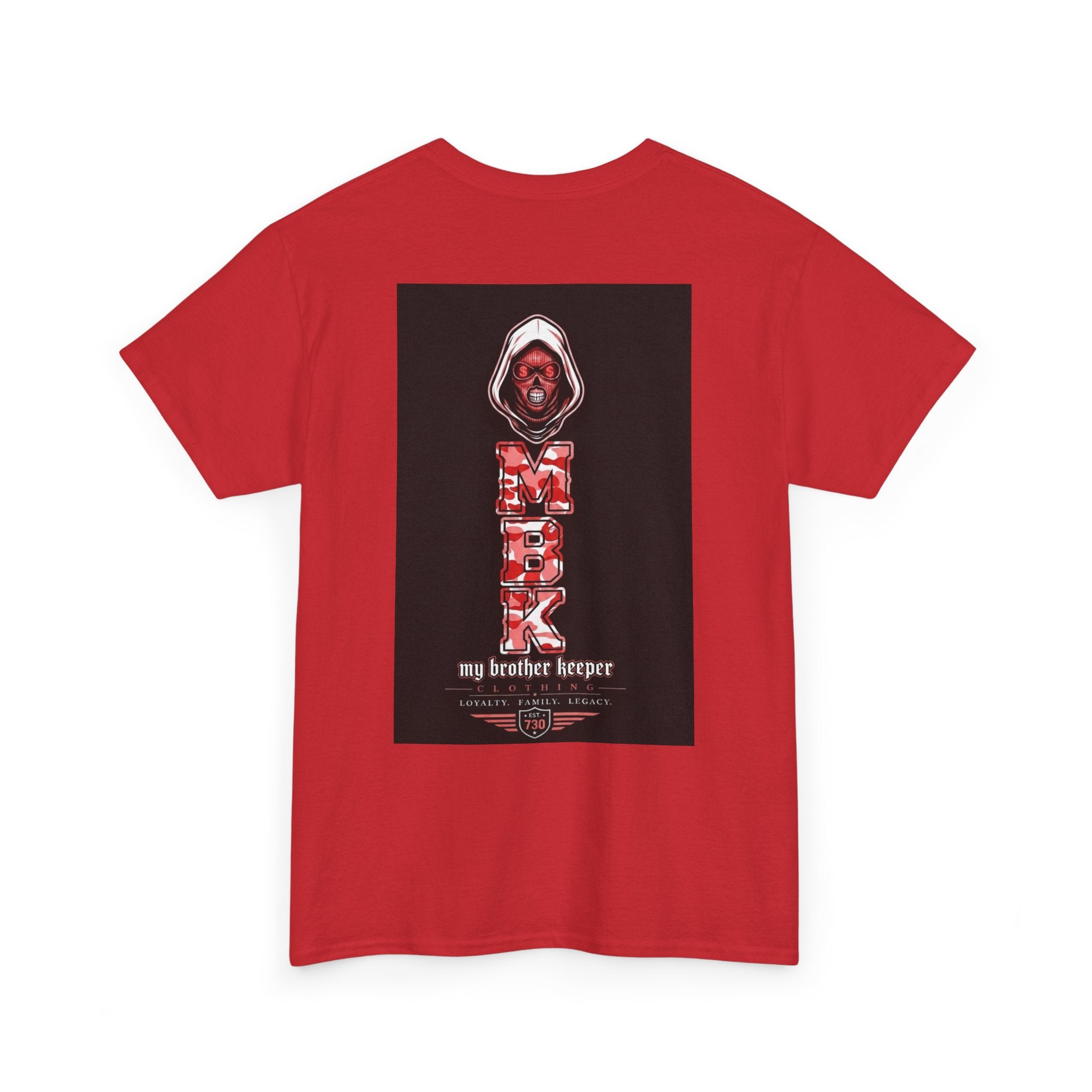 Brother Keeper Tee — Red Grim Reaper Graphic T-Shirt