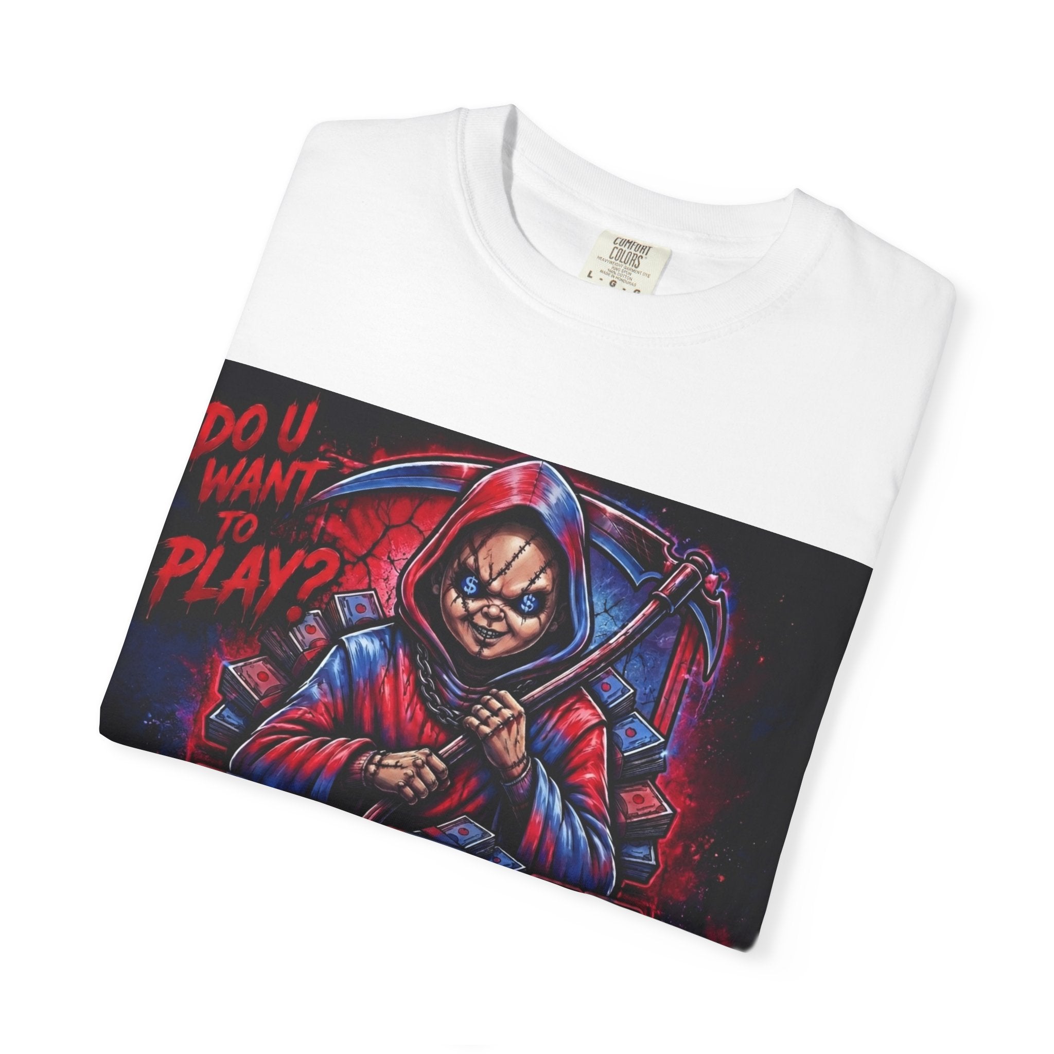 My Brother Keeper (MBK) Graphic T-Shirt — "Do U Want to Play?" Hooded Reaper Streetwear Tee