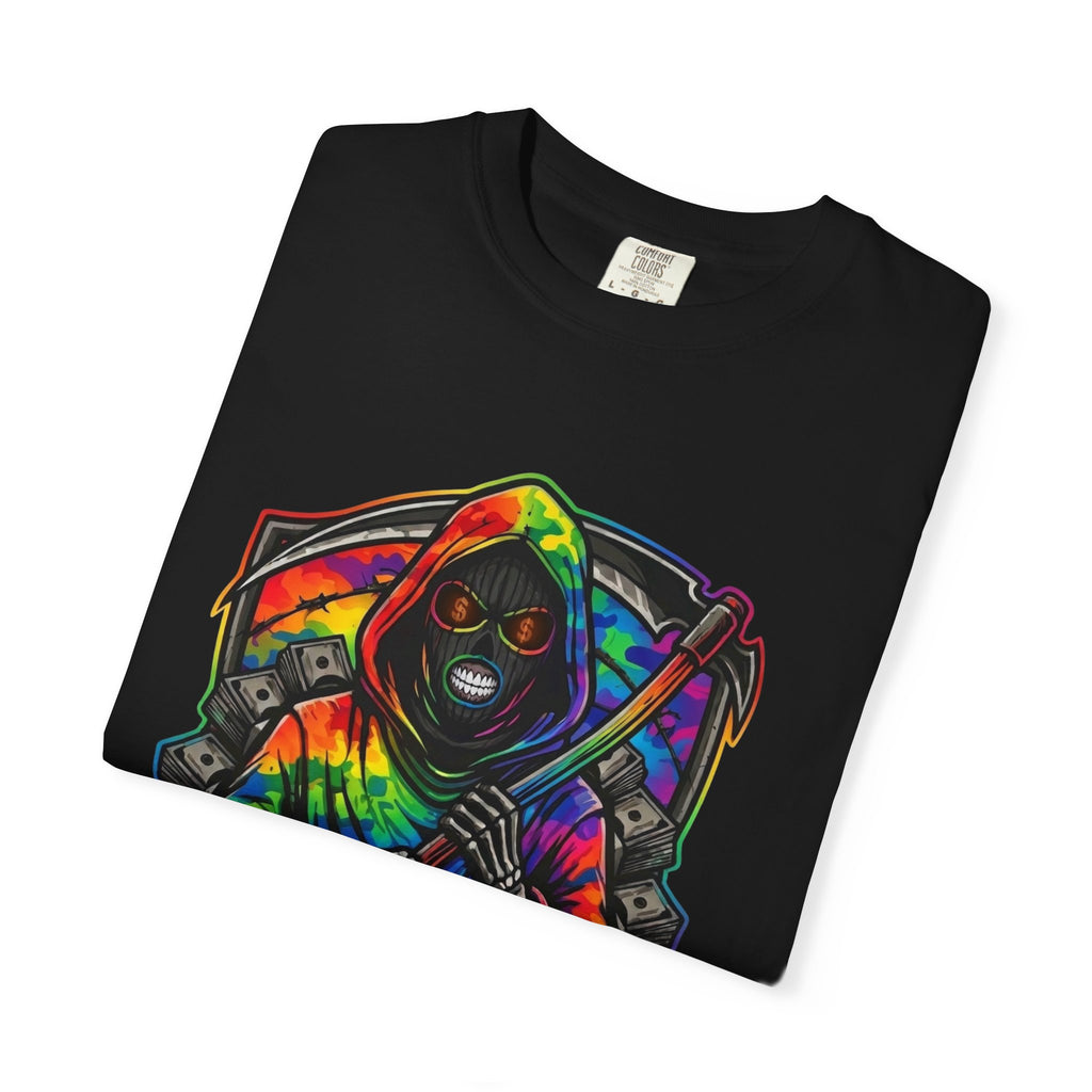 T-Shirt — 'My Brother Keeper' Black Graphic Tee with Neon Green Eyes
