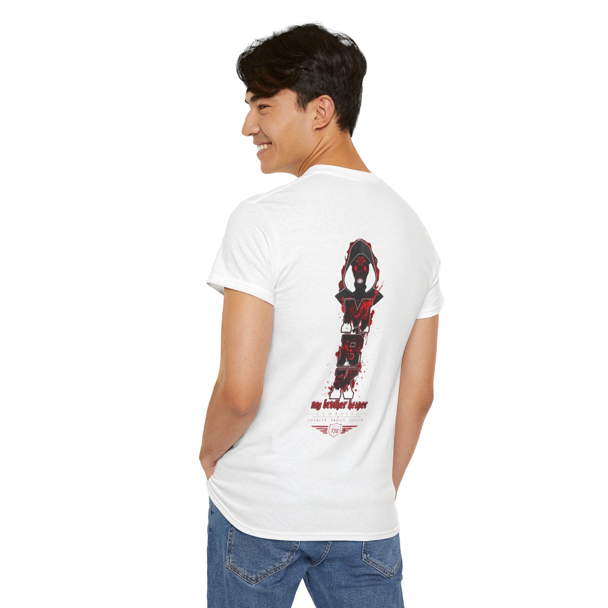 Graphic Tee — 'My Brother Keeper' Grim Reaper Streetwear T-Shirt
